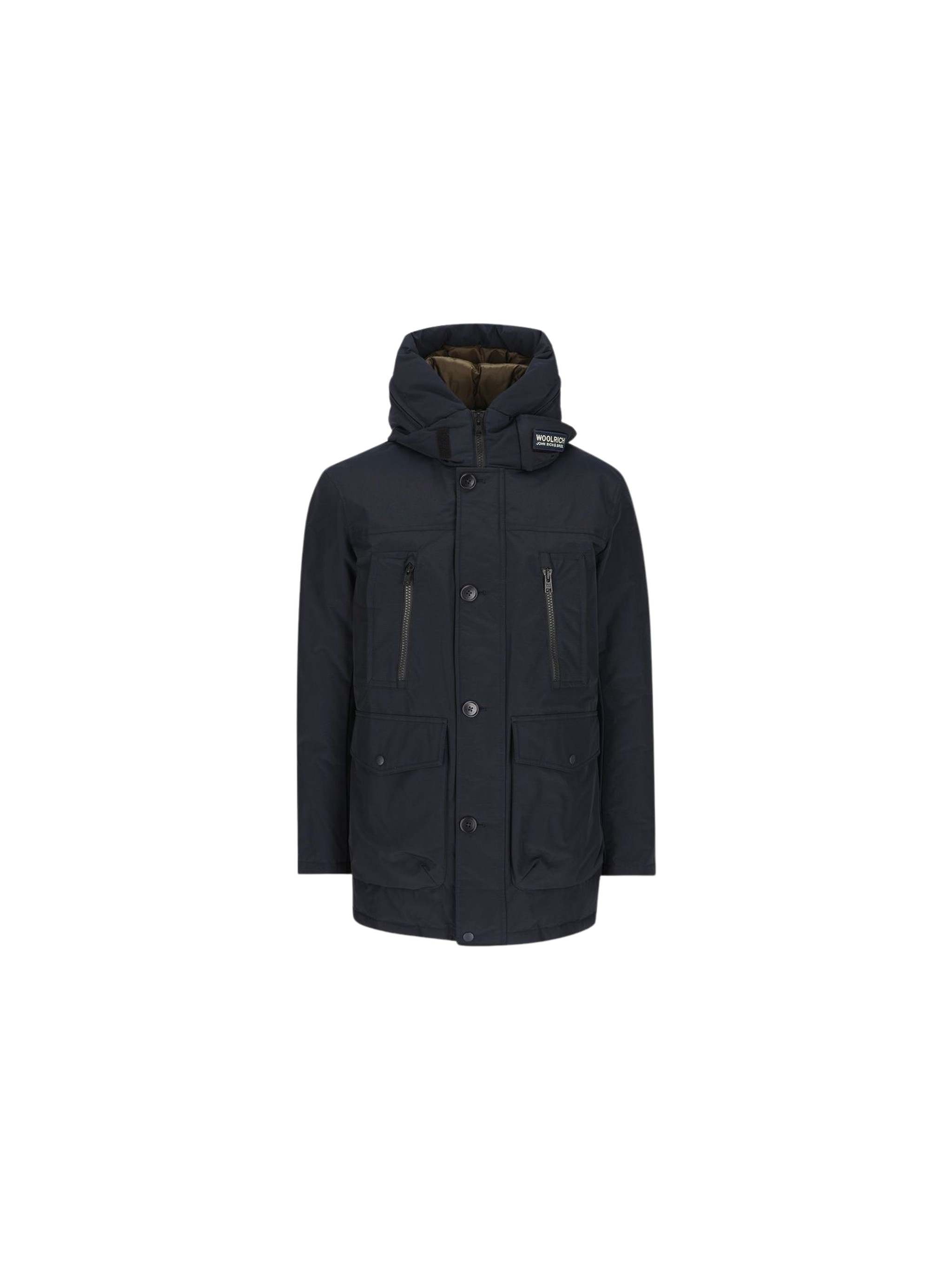 Woolrich Hooded Zip-Front Coat