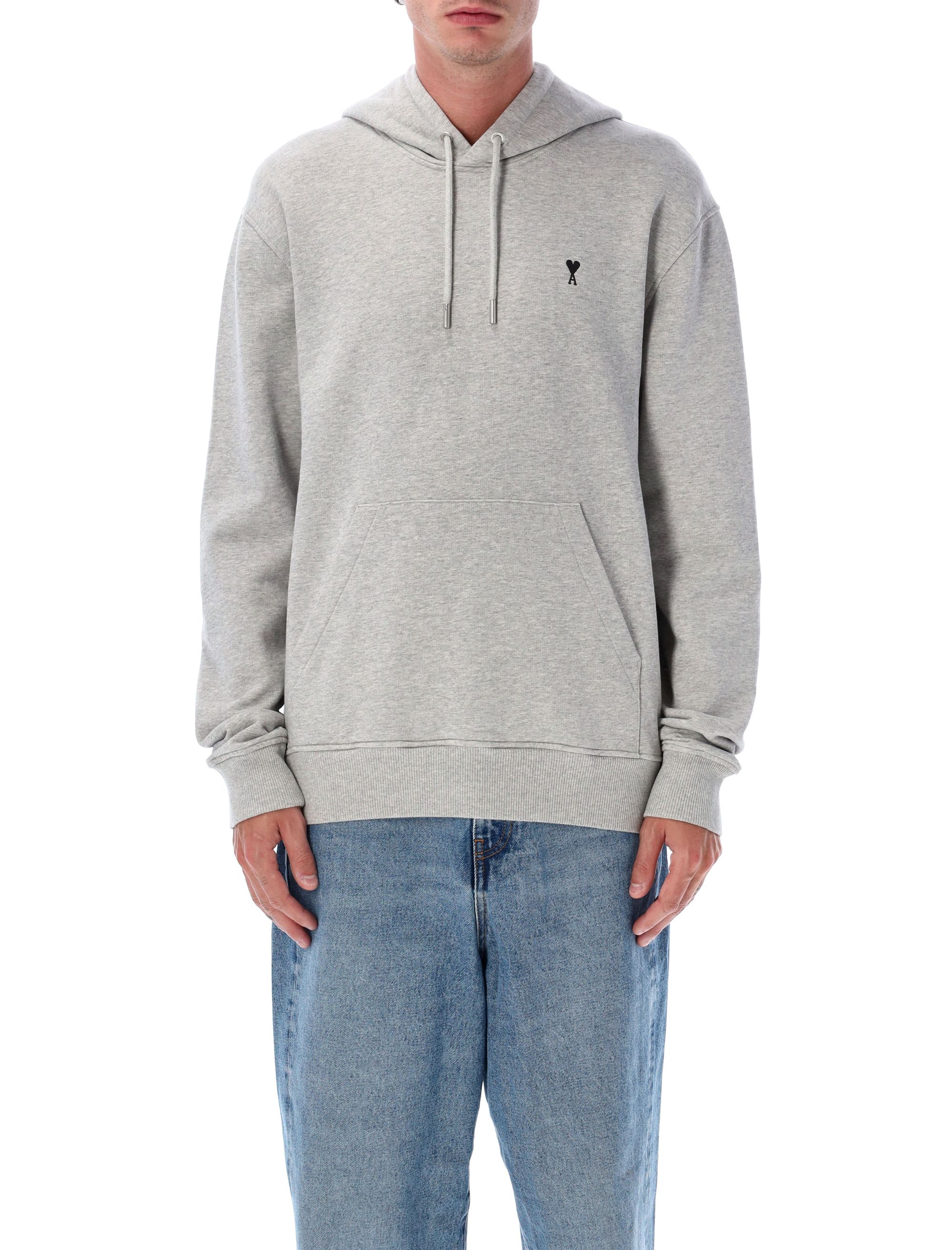 Ami paris Hoodie With Contrasted Ami De Coeur