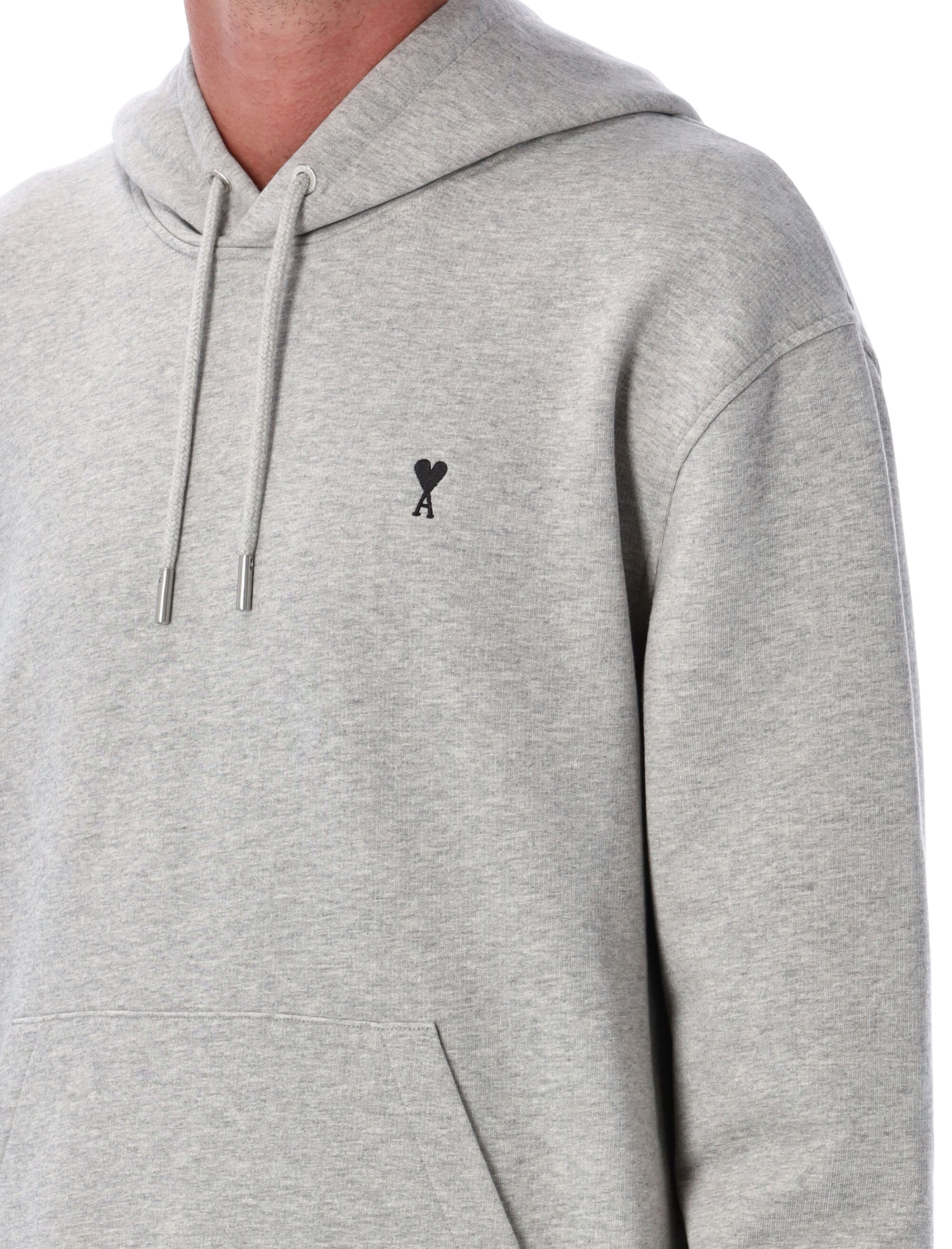 Ami paris Hoodie With Contrasted Ami De Coeur