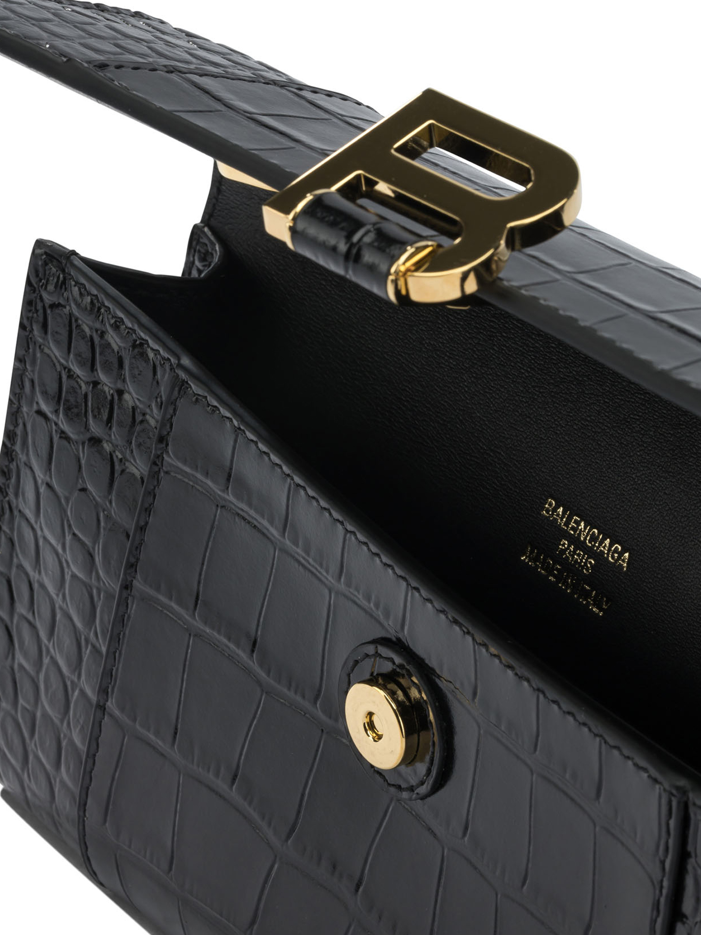 Balenciaga "Hourglass" Clutch Bag