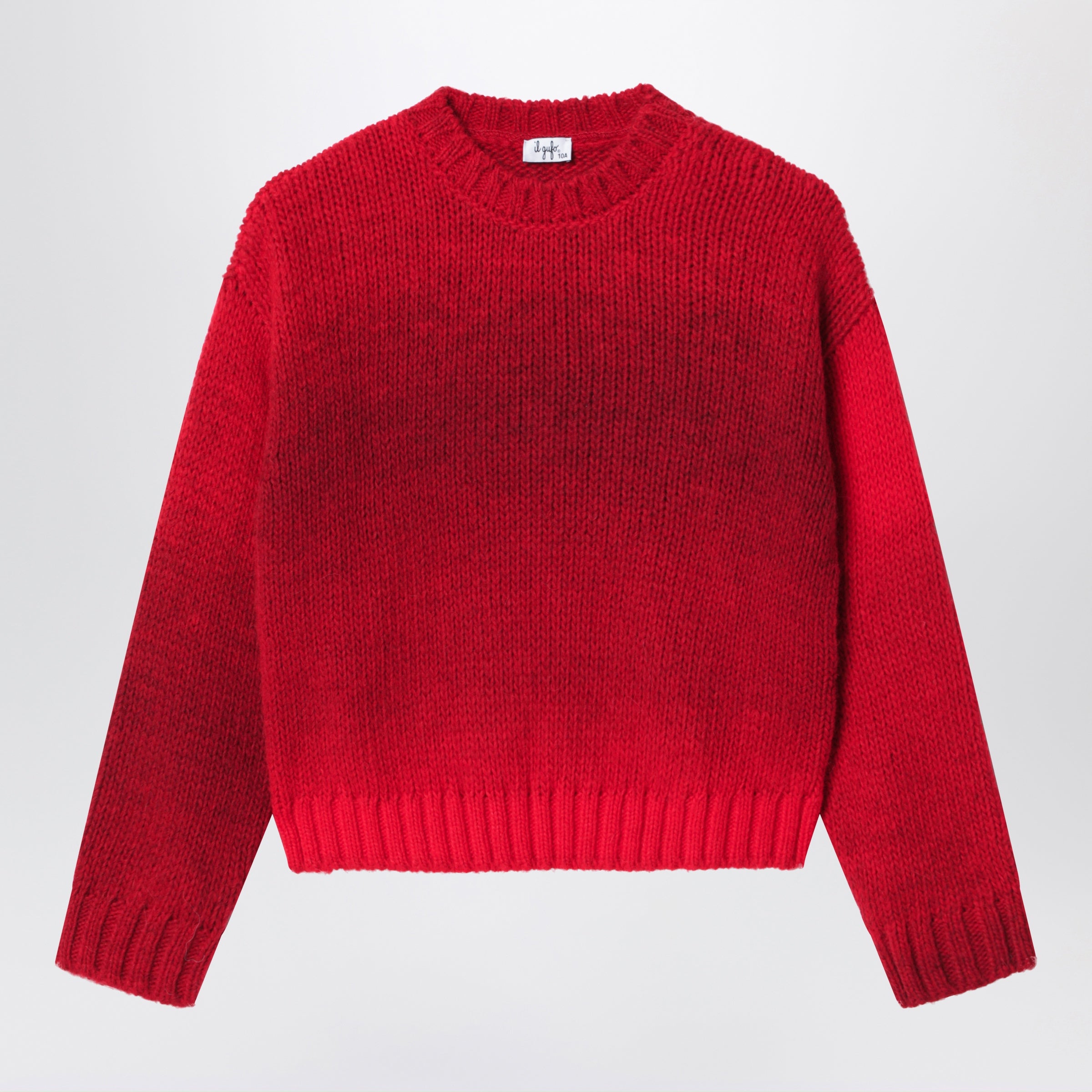 Il Gufo Berry Wool Blend Crew Neck Sweater
