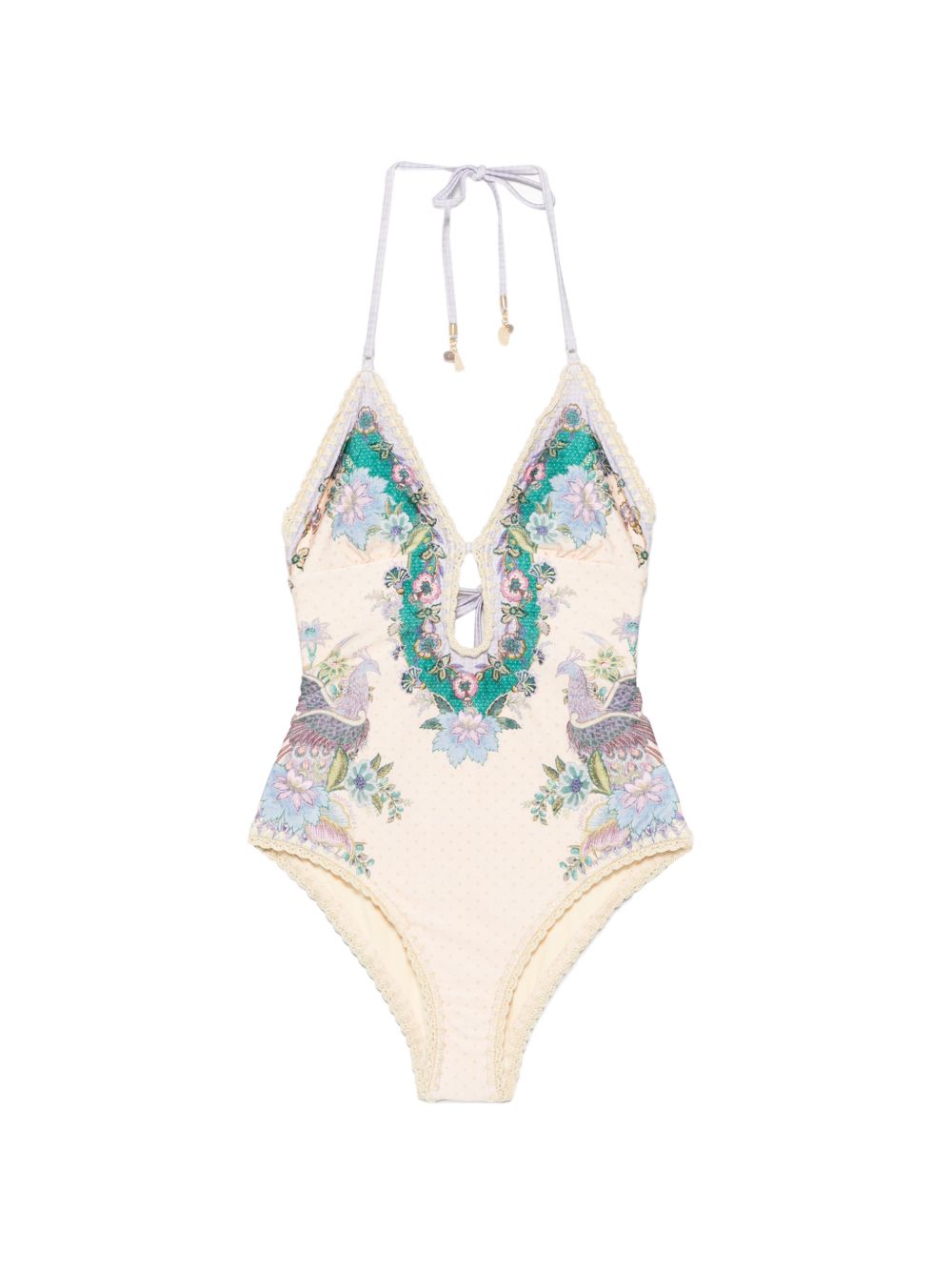 Zimmermann Indra Crochet Detail One-Piece Swimsuit