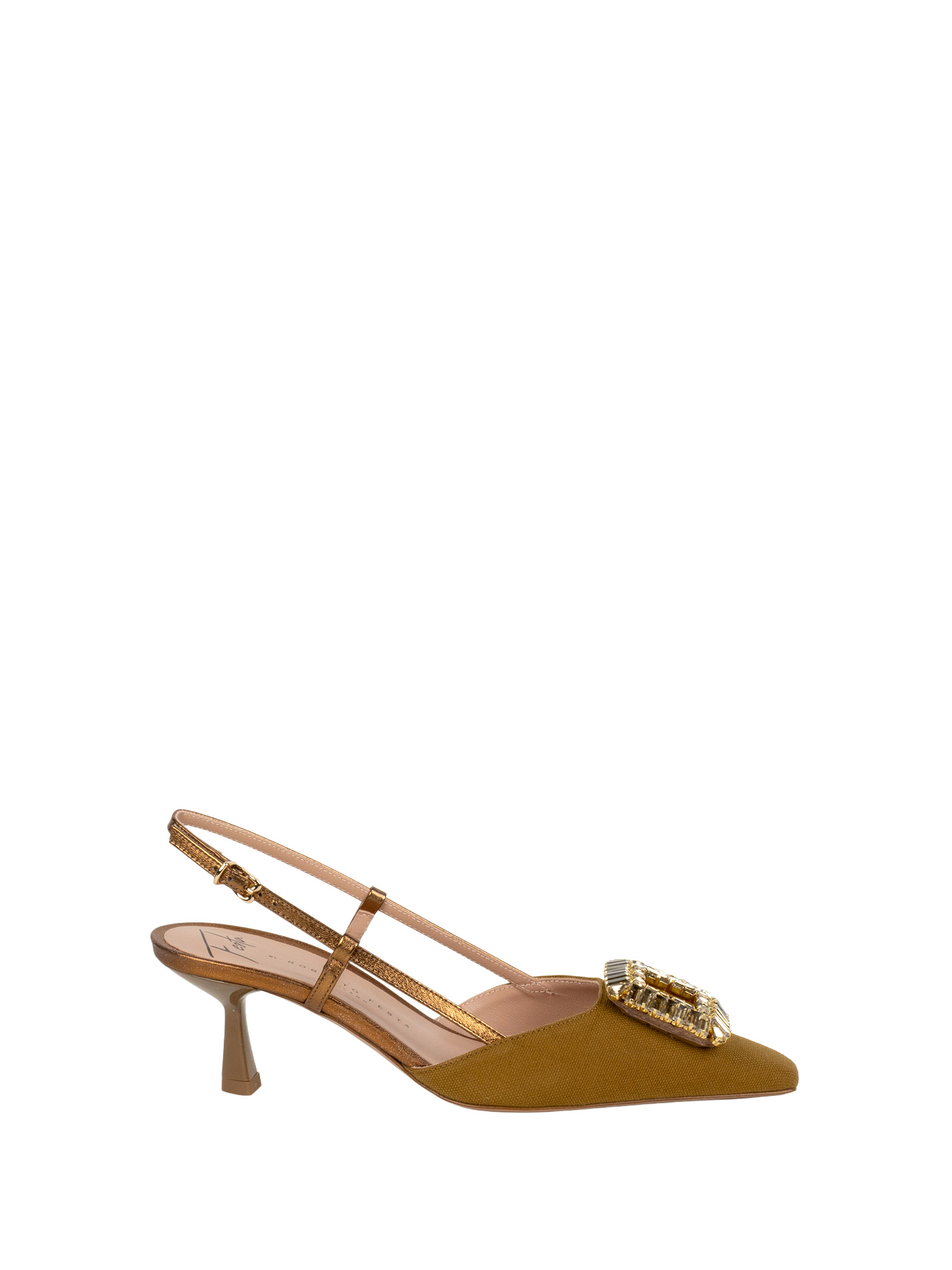 Roberto Festa Ingrid - Pumps With Back Strap Kaki