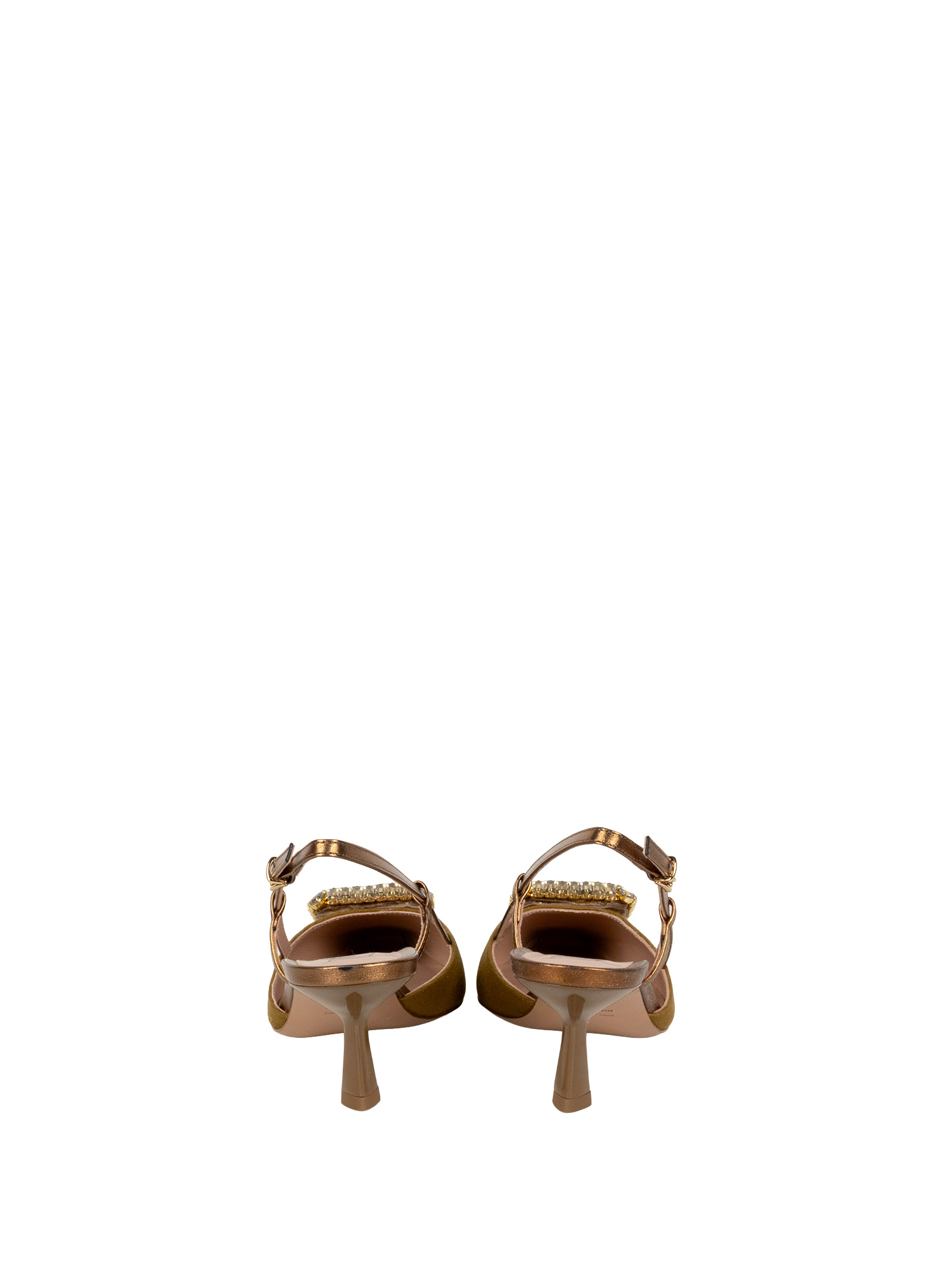 Roberto Festa Ingrid - Pumps With Back Strap Kaki