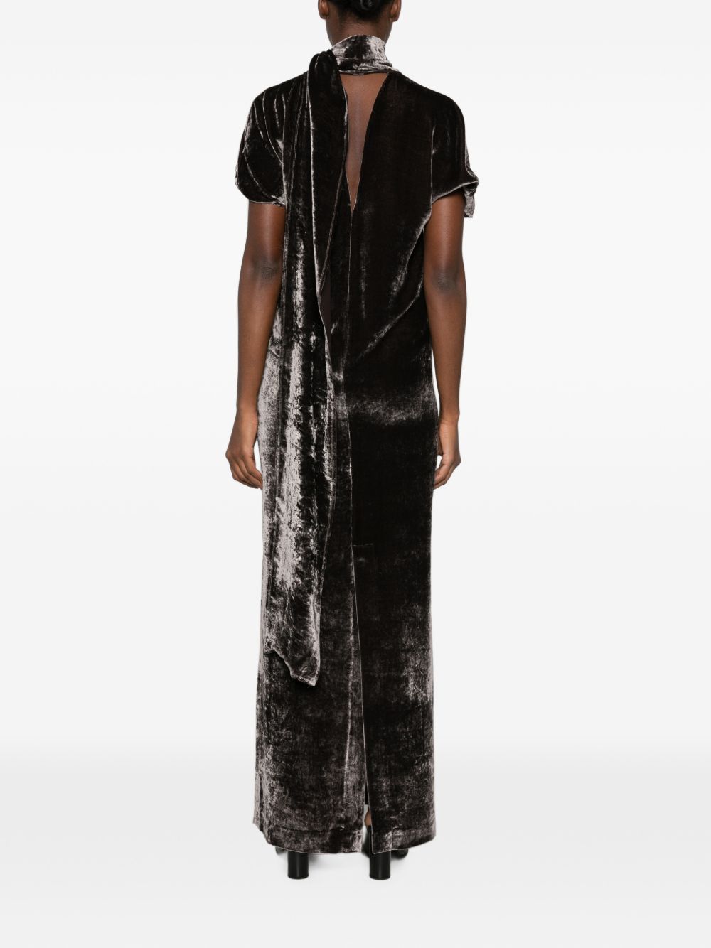 Cortana Iris Velvet Long Dress