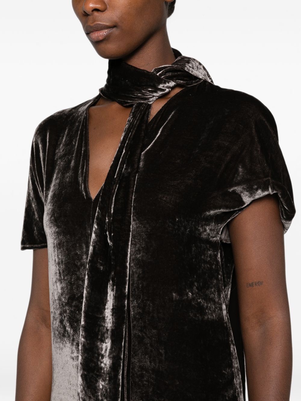 Cortana Iris Velvet Long Dress
