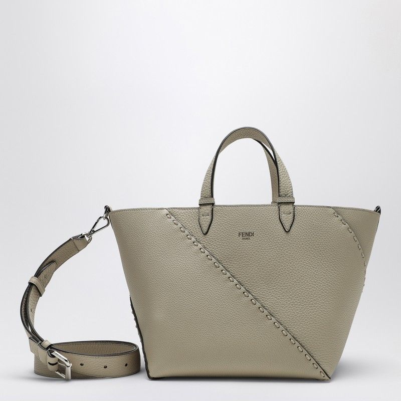 Fendi Ivory Diagonal Shopping Small Selleria B