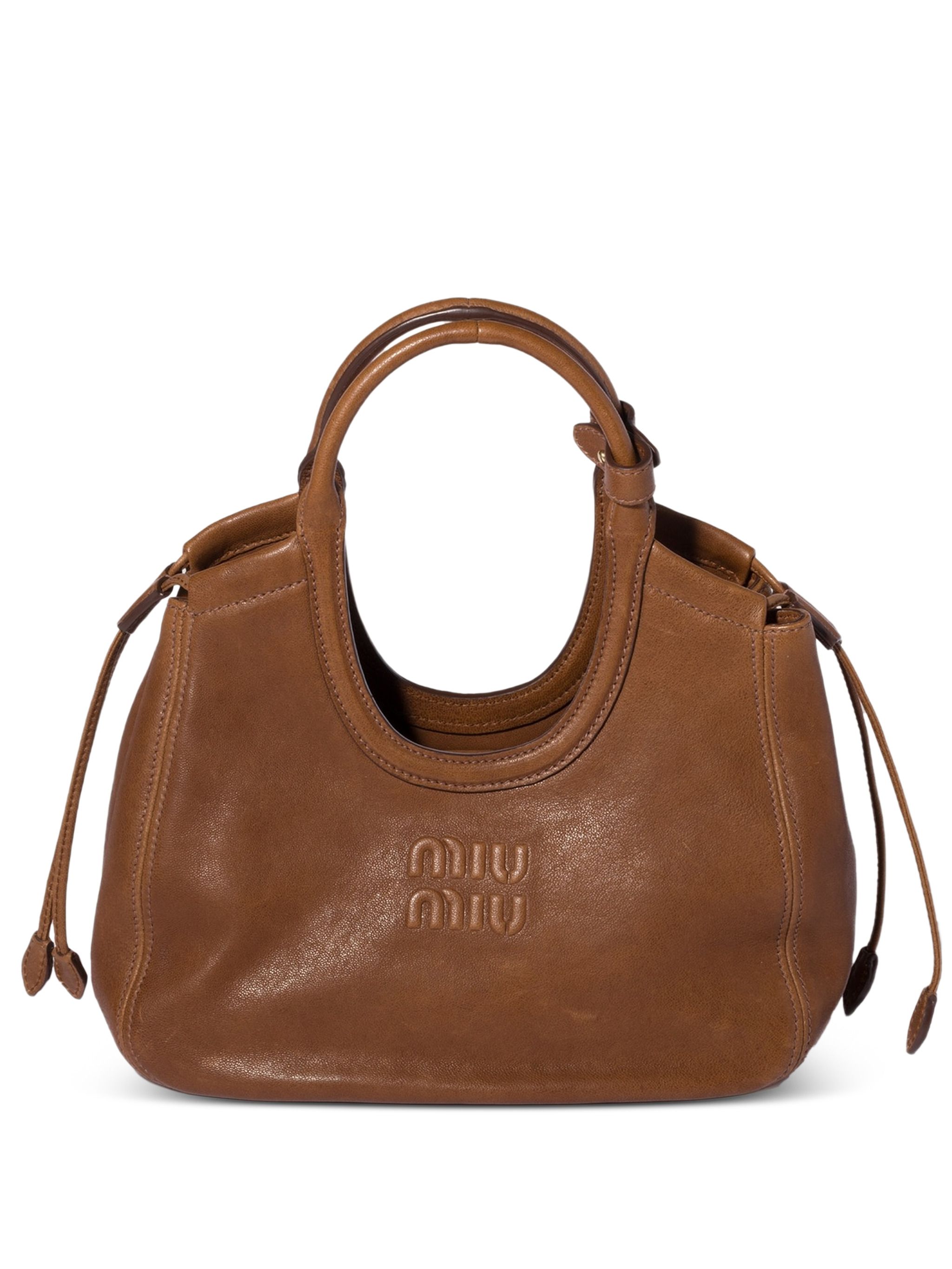 Miu Miu Ivy Nappa Leather Tote Bag