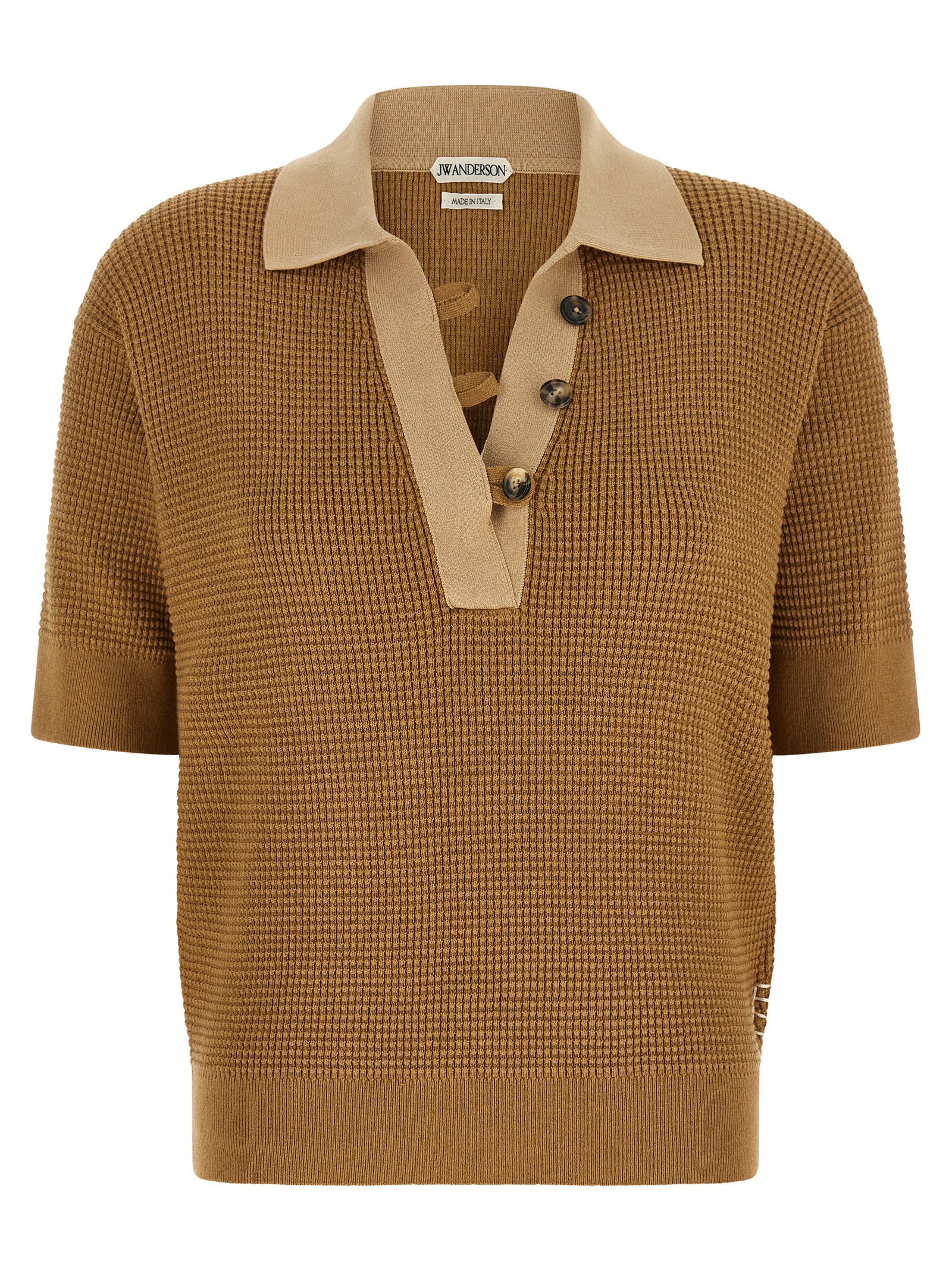 JW Anderson J.w.anderson Waffle Stitch Polo Shirt