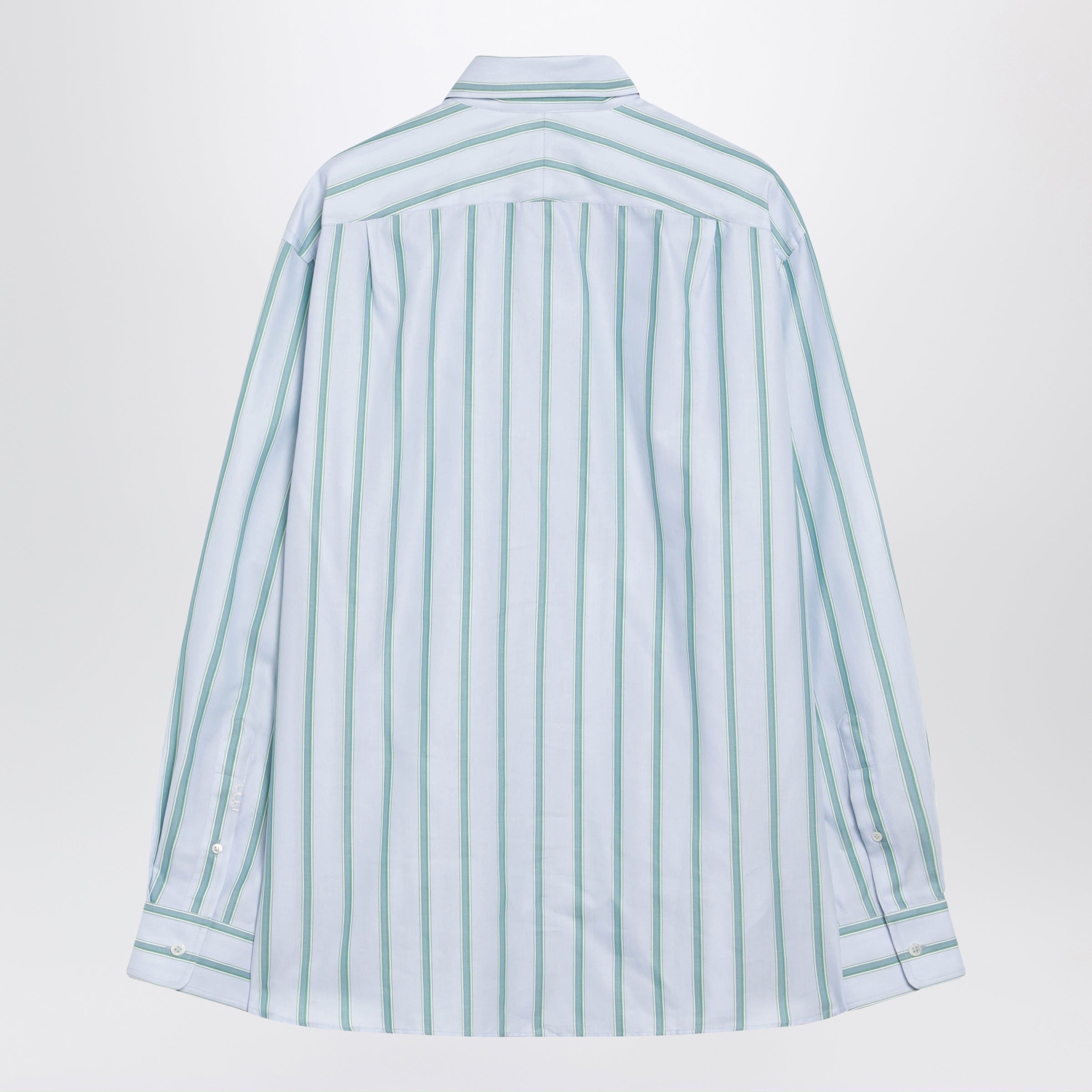 JW Anderson Light Blue Striped Cotton Shirt