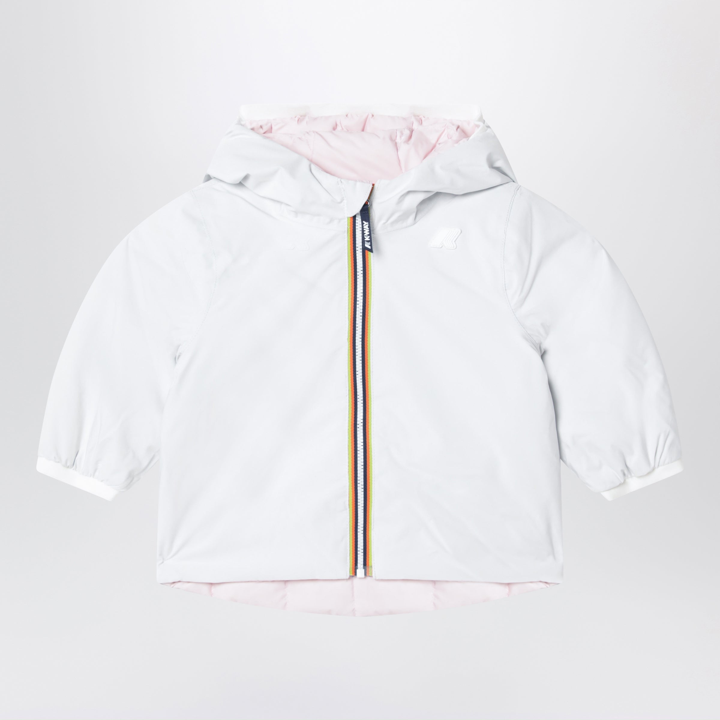 K-Way White/Pink Jack Thermo Reversible Jacket