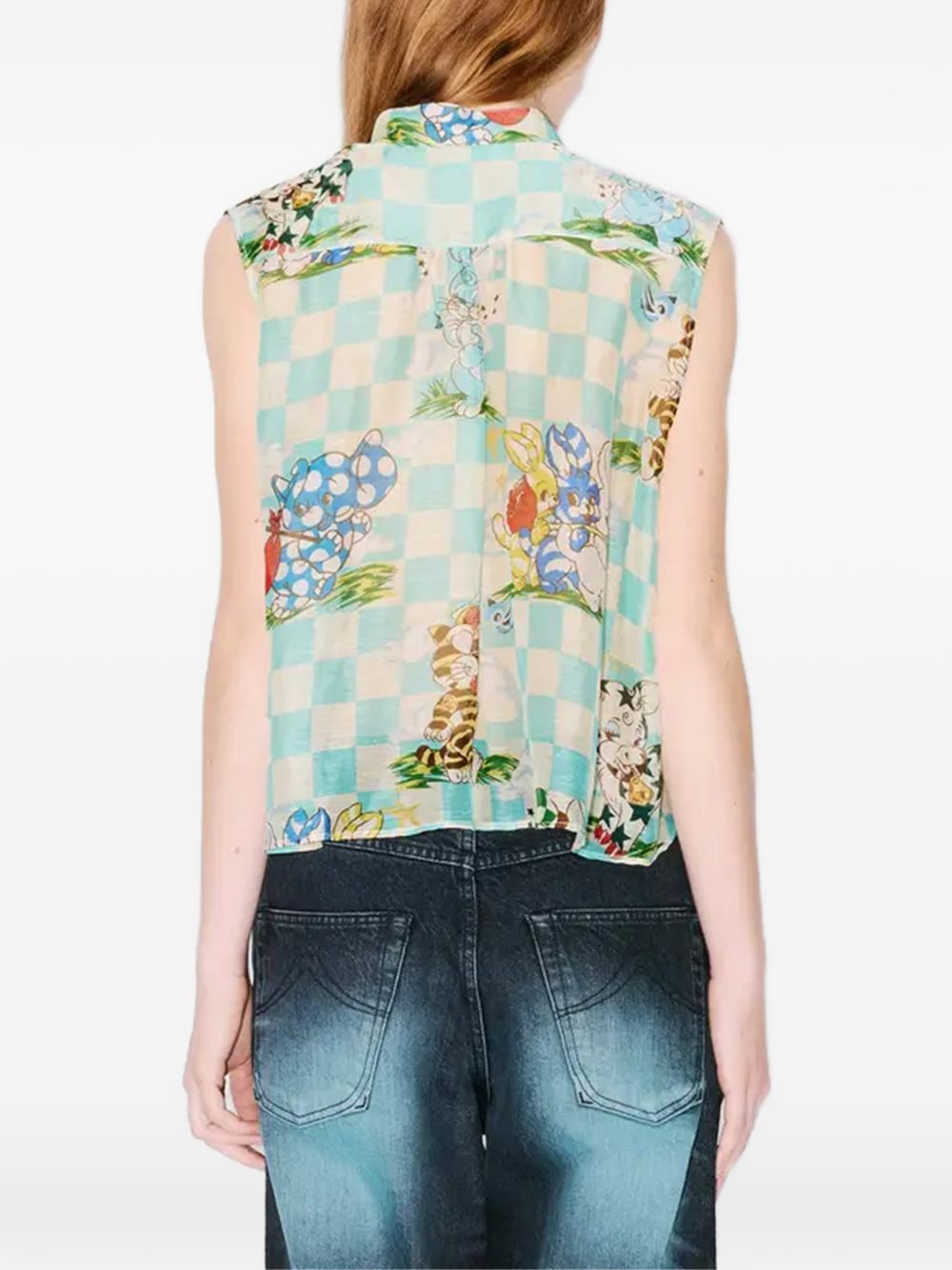 Kenzo Mint Green Linen Jacket