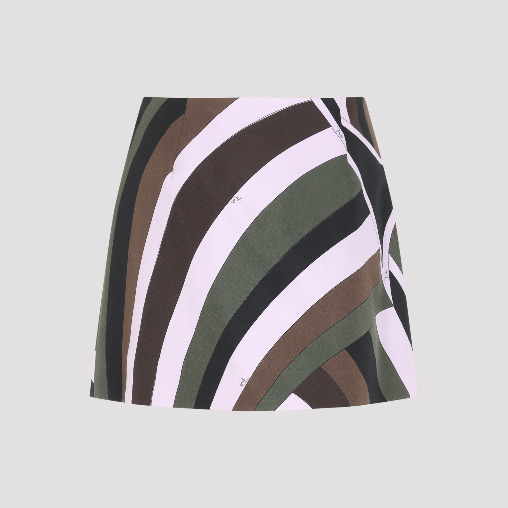 Emilio Pucci Khaki Pink Mini Skirt