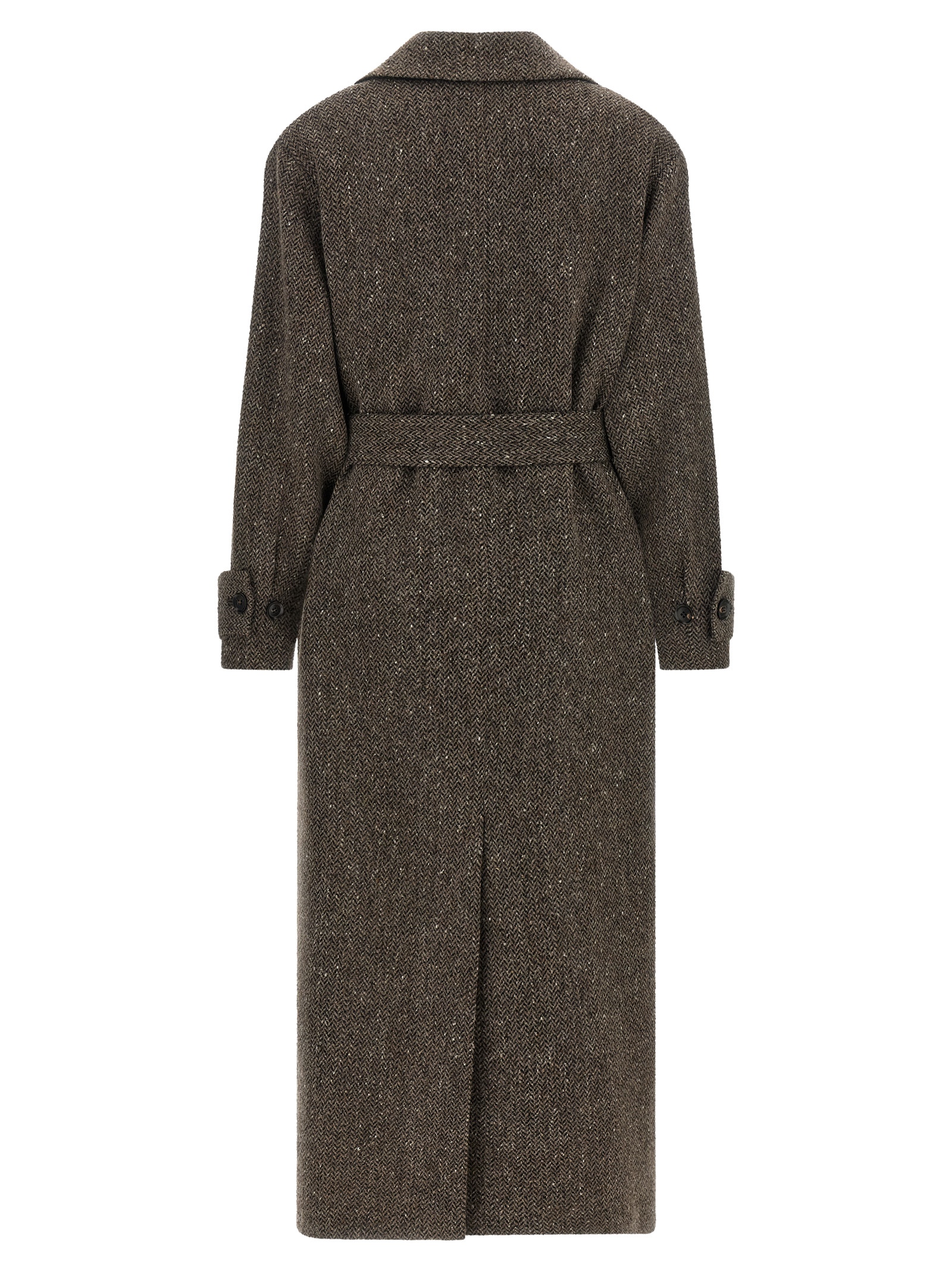 Kiton Chevron Wool Coat