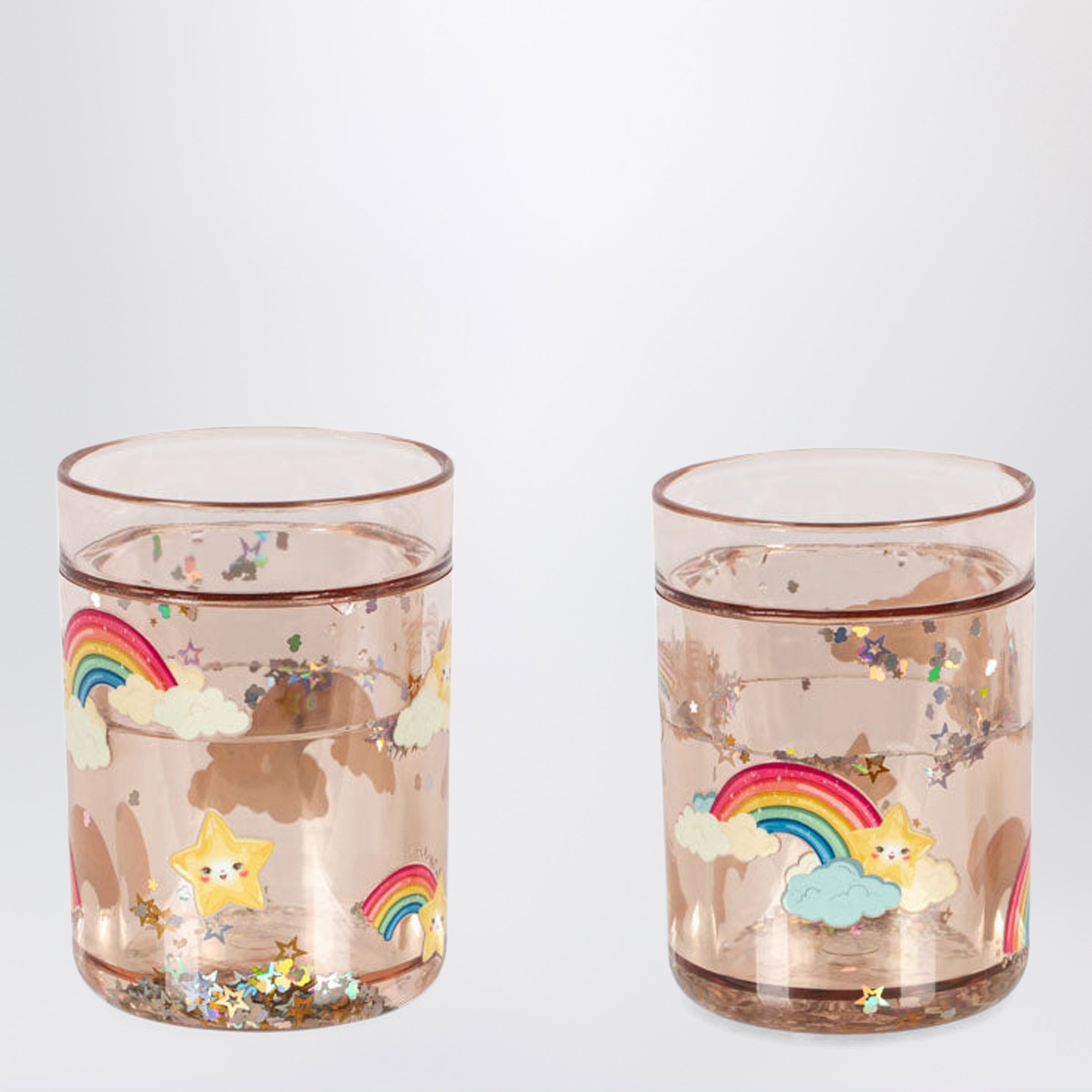 Konges Sløjd Pack Of 2 Rainbow Glitter Glasses