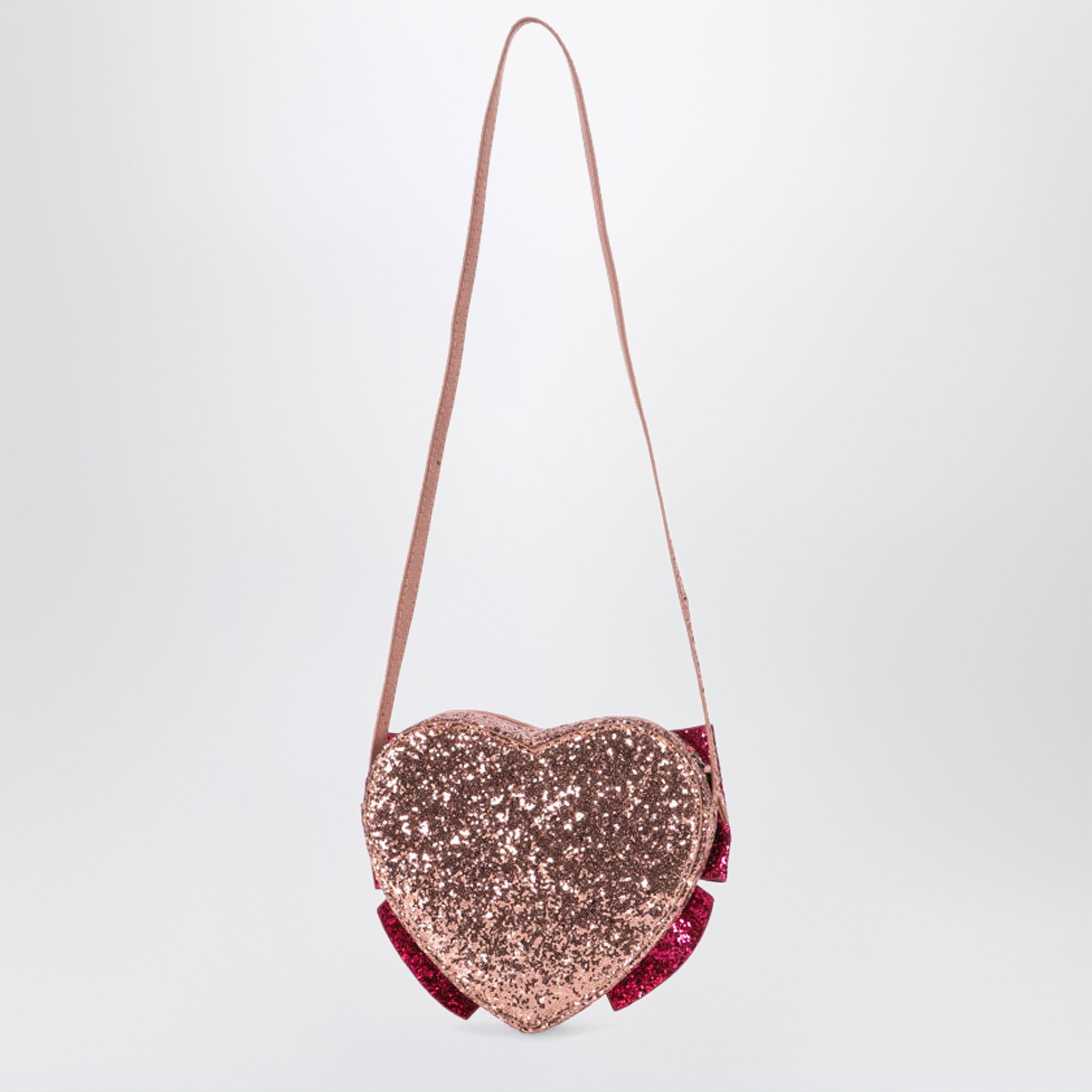 Konges Sløjd Pink Glitter Tut Heart Shoulder Bag