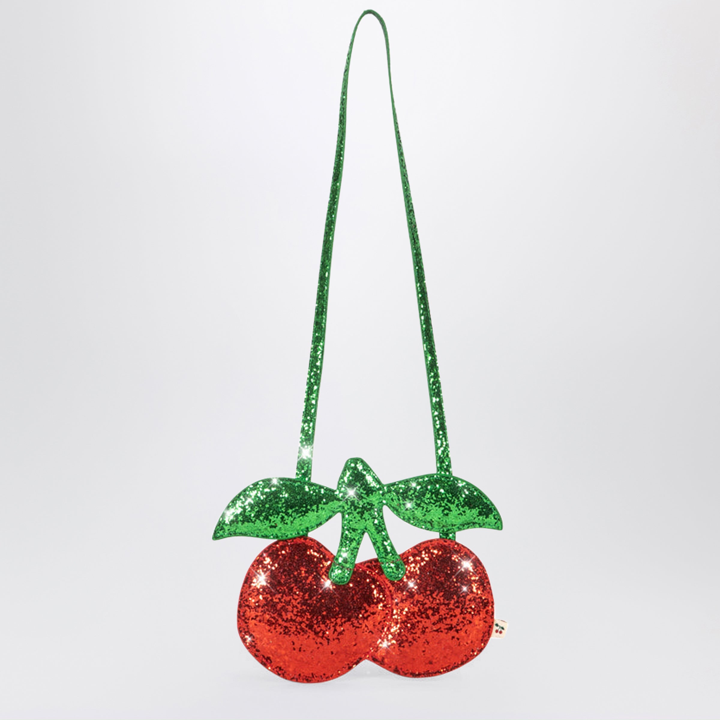 Konges Sløjd Red/Green Glitter Cherry-Shaped Crossbod