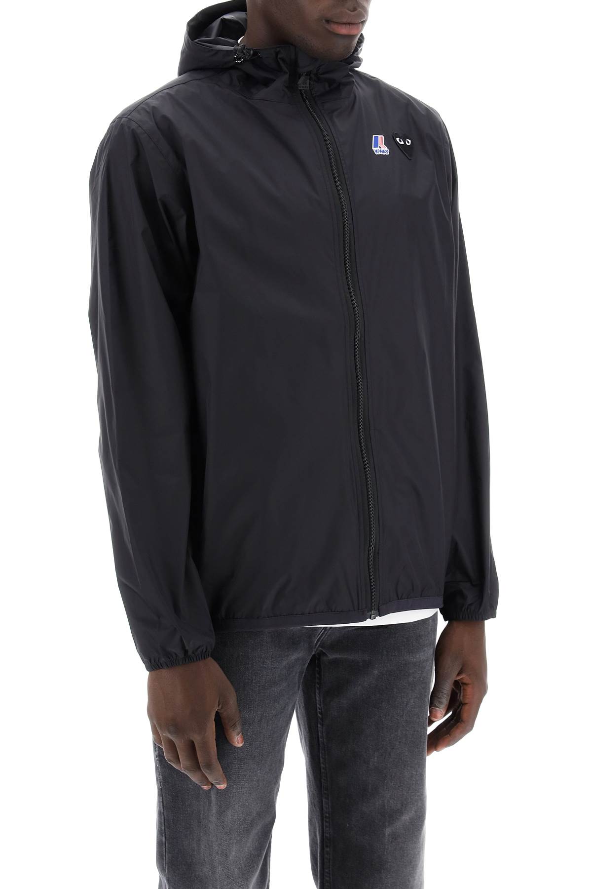 Comme Des Garçons Play Kway Jacket Black Emblem