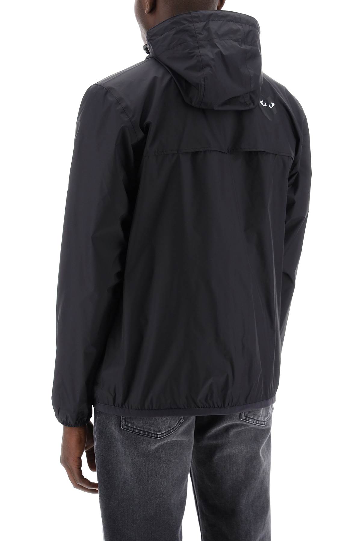 Comme Des Garçons Play Kway Jacket Black Emblem