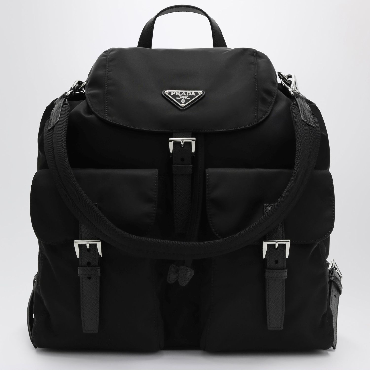 Prada Large Black Renylon Backpack
