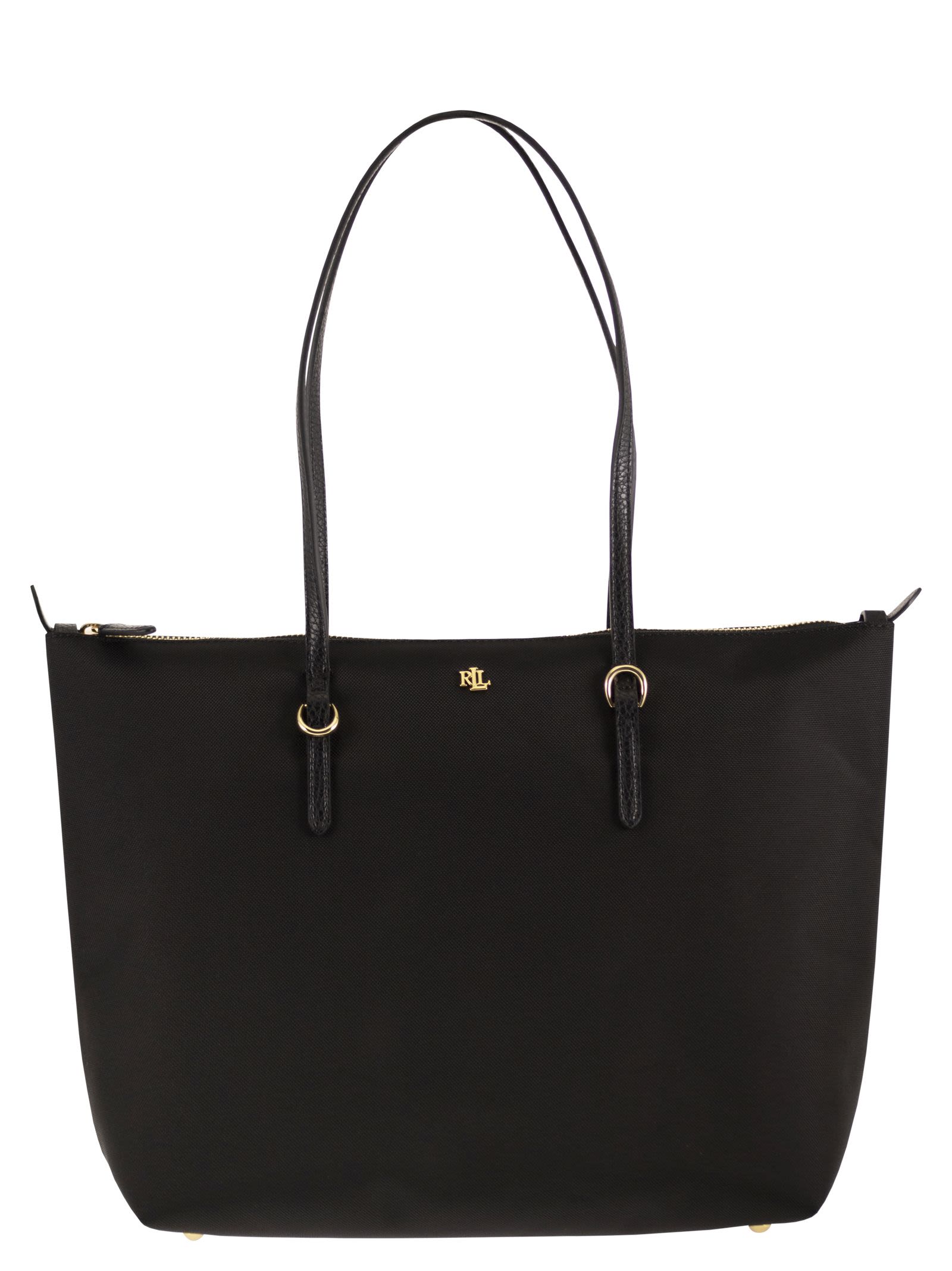 Lauren Ralph Lauren Nylon Tote Bag With Double Handles And L