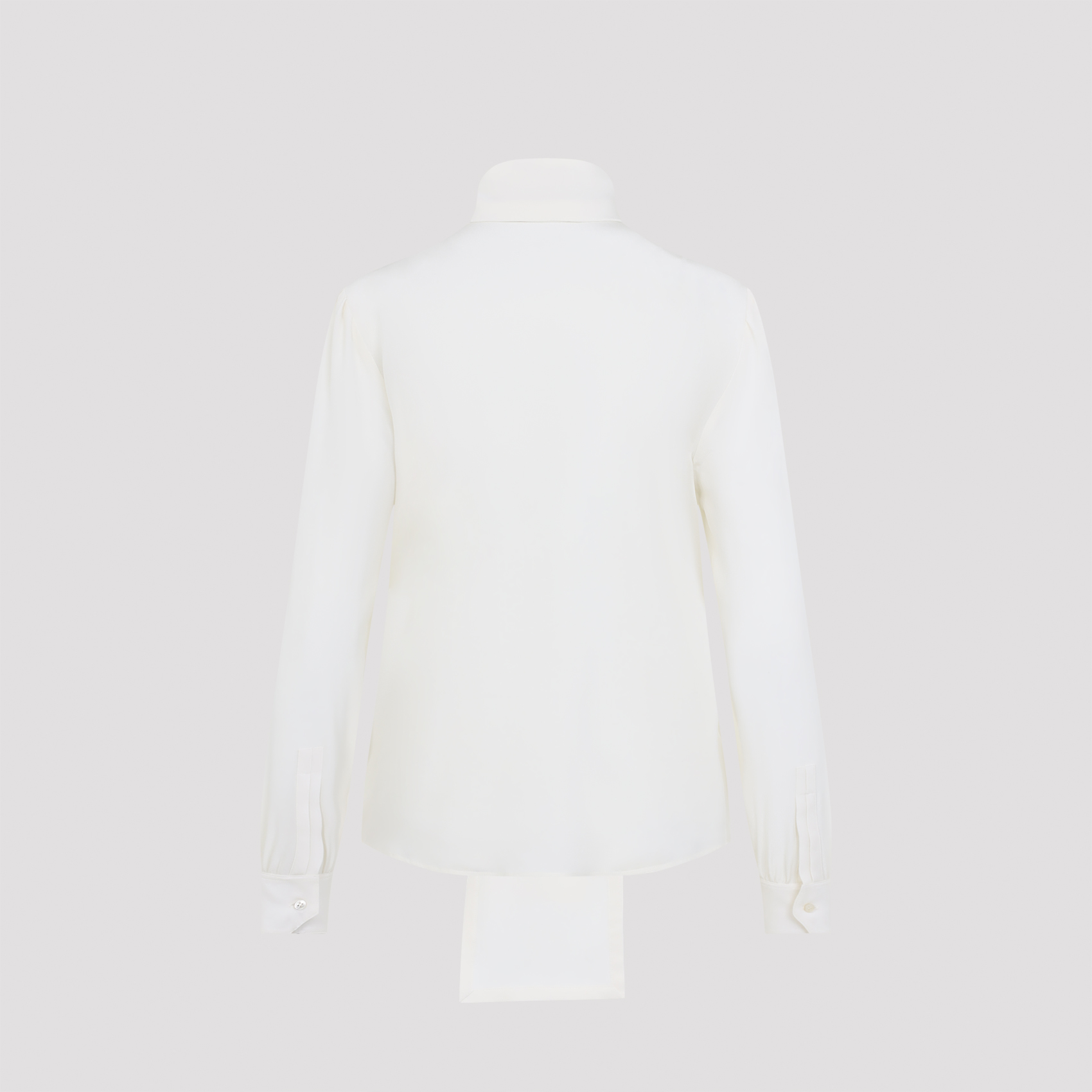 Saint Laurent Lavallière Blouse In Silk Crepe De Chine