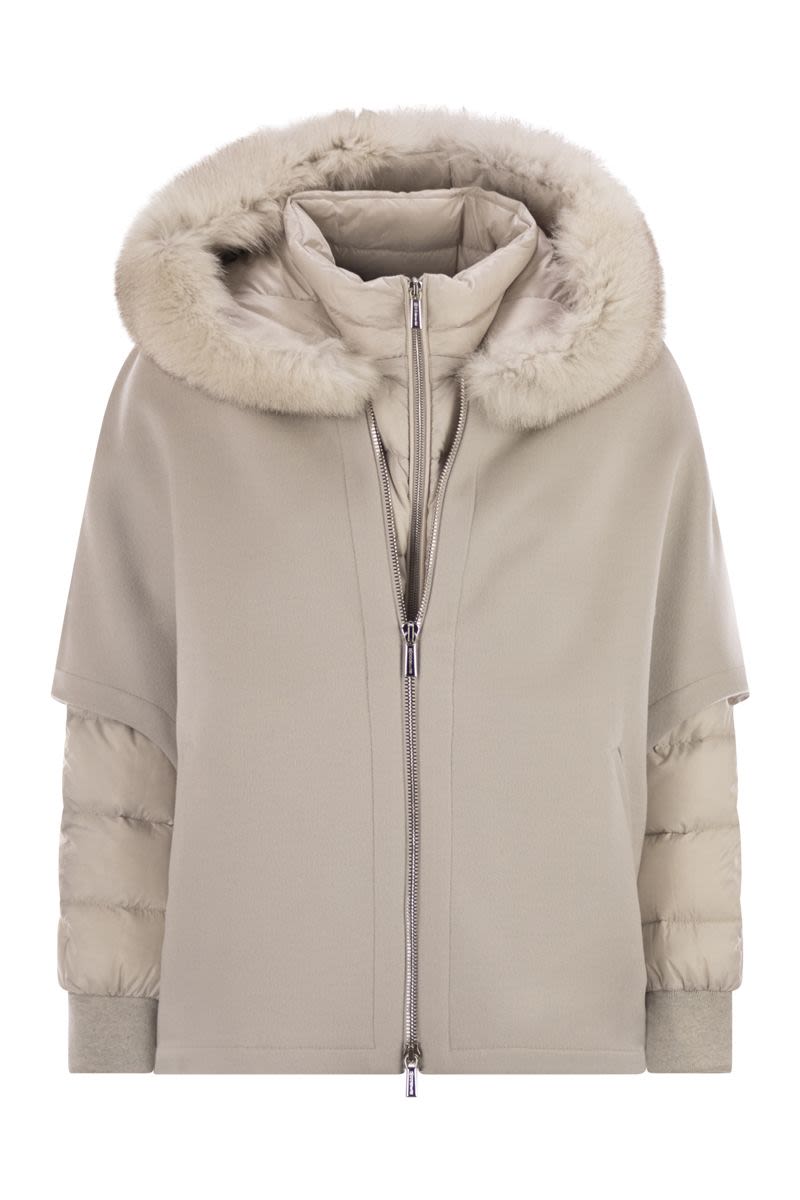Moorer Layered Hooded Jacket