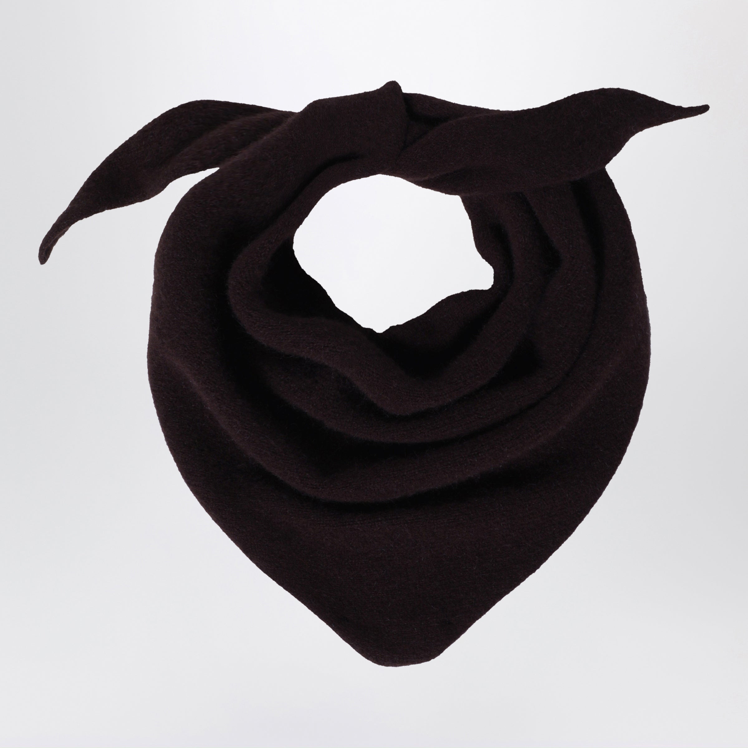Le Bonnet Bandana In Wool And Caregora In Espresso