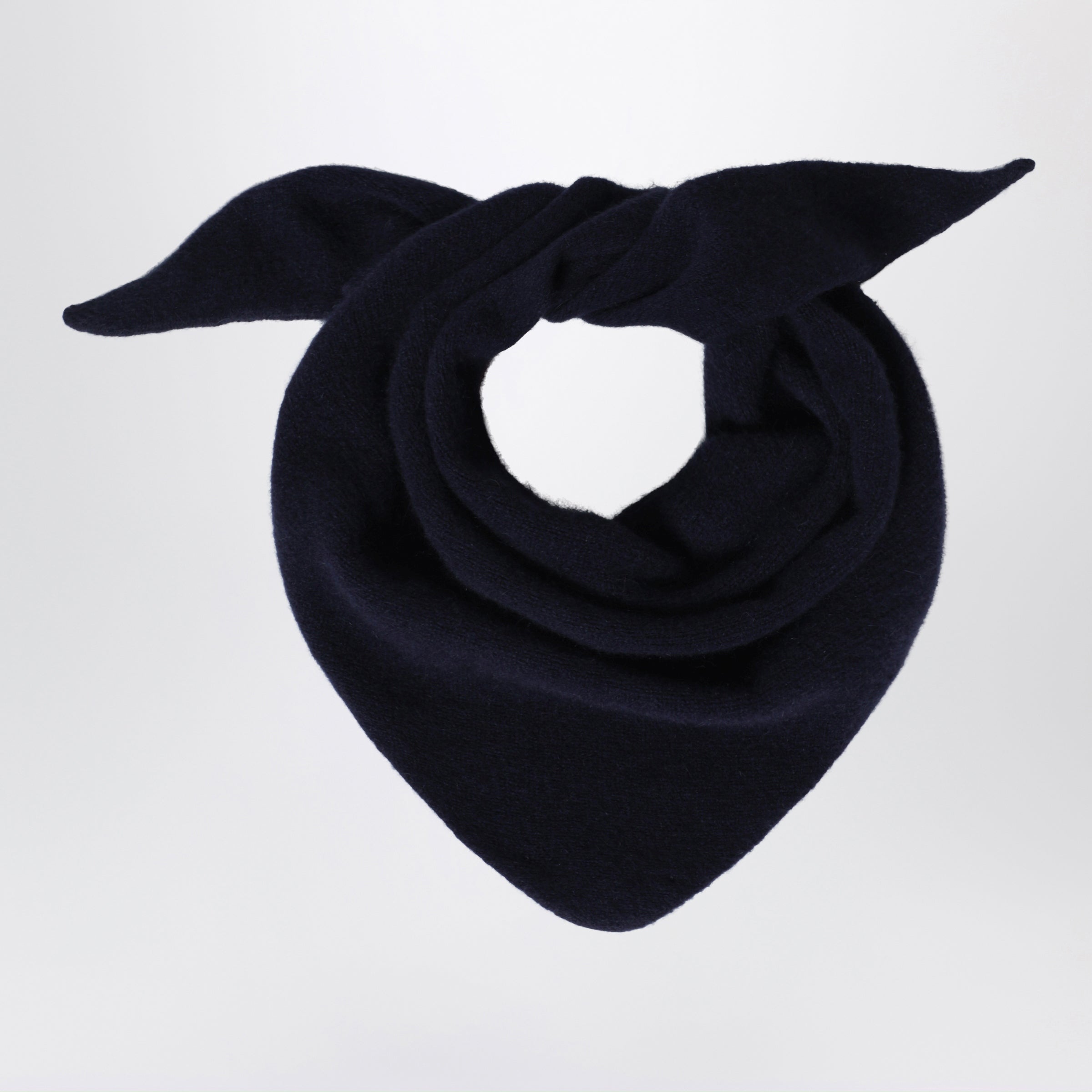 Le Bonnet Bandana In Wool And Caregora In Midnight