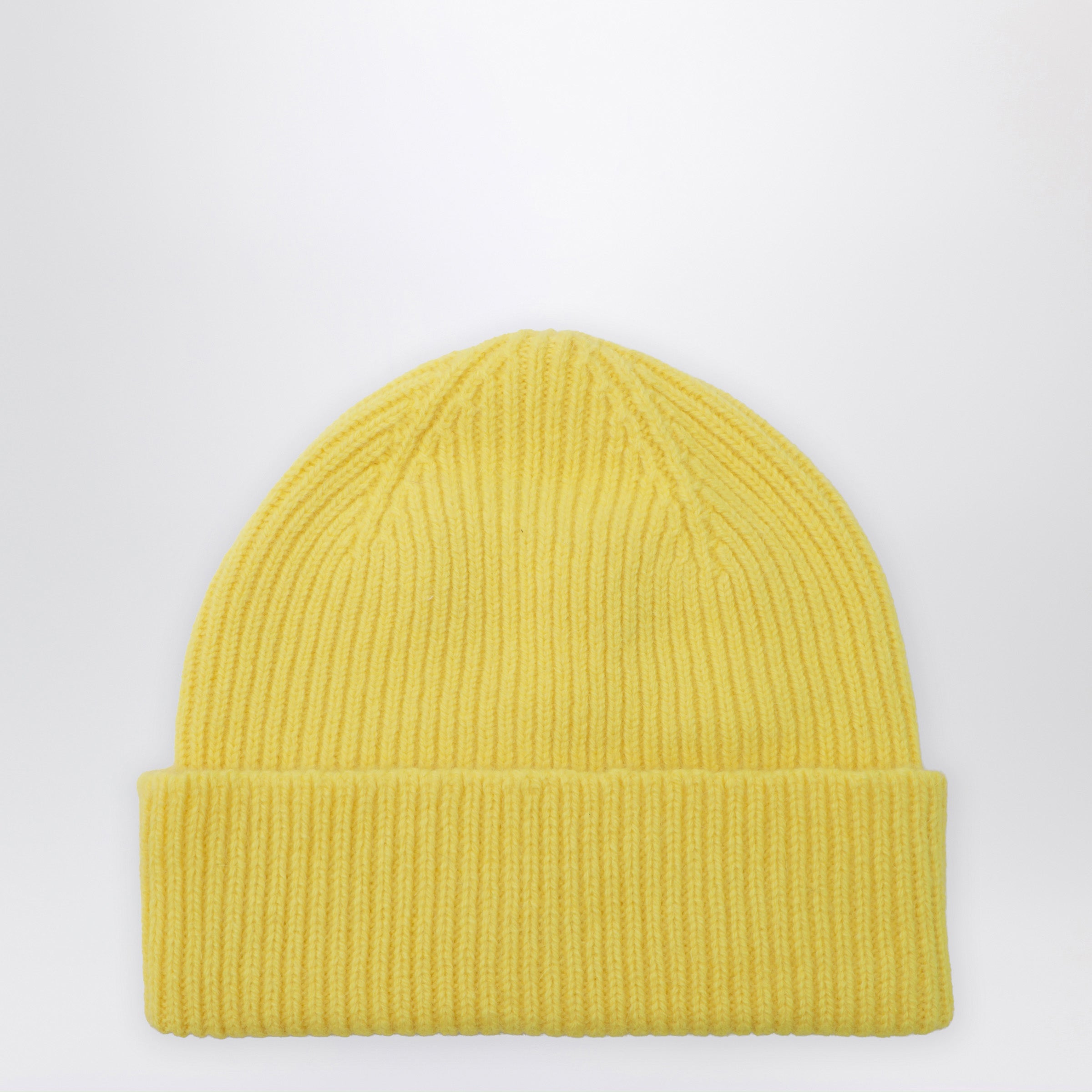 Le Bonnet Beanie In Wool And Caregora In Acid Yell