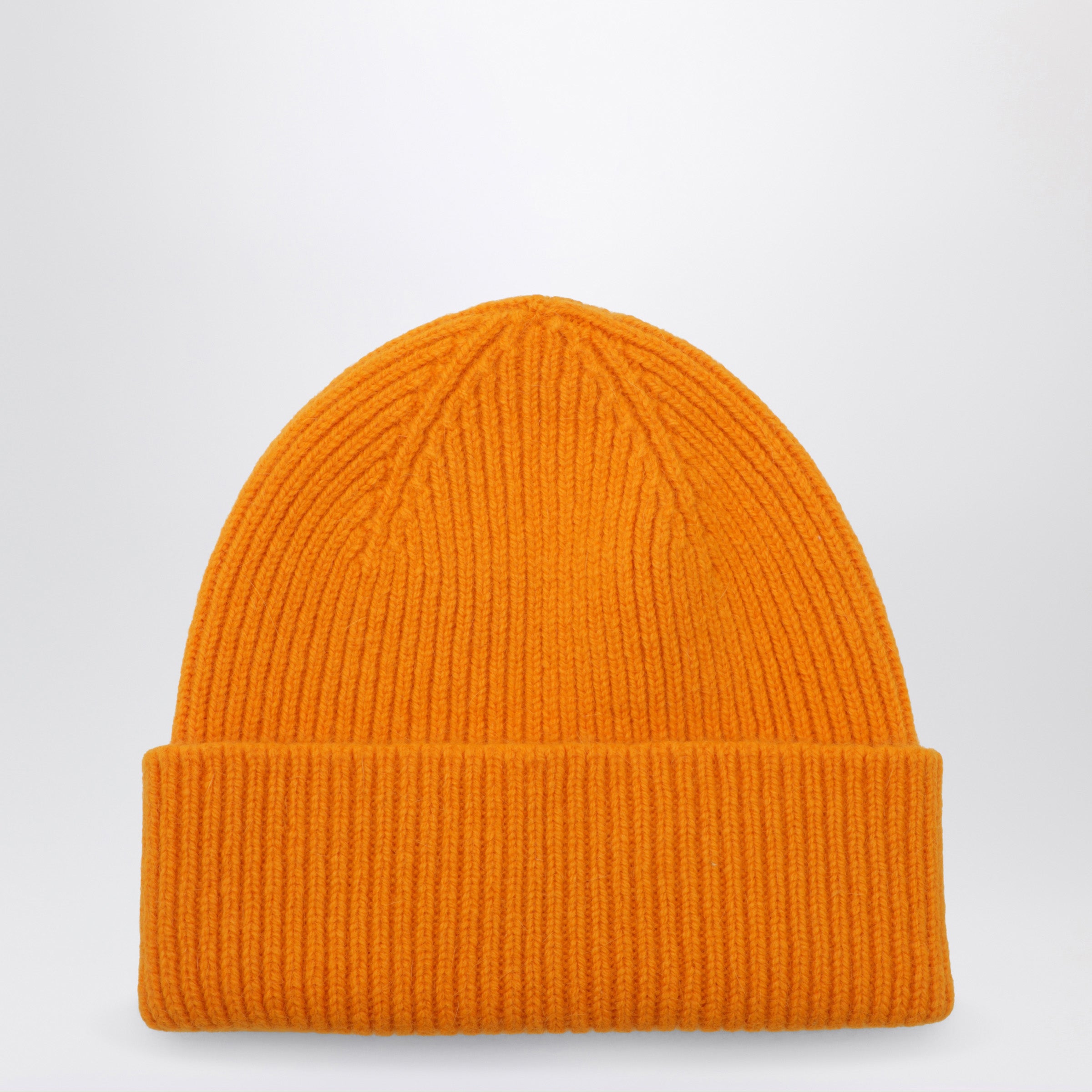 Le Bonnet Beanie In Wool And Caregora In Orange Pe