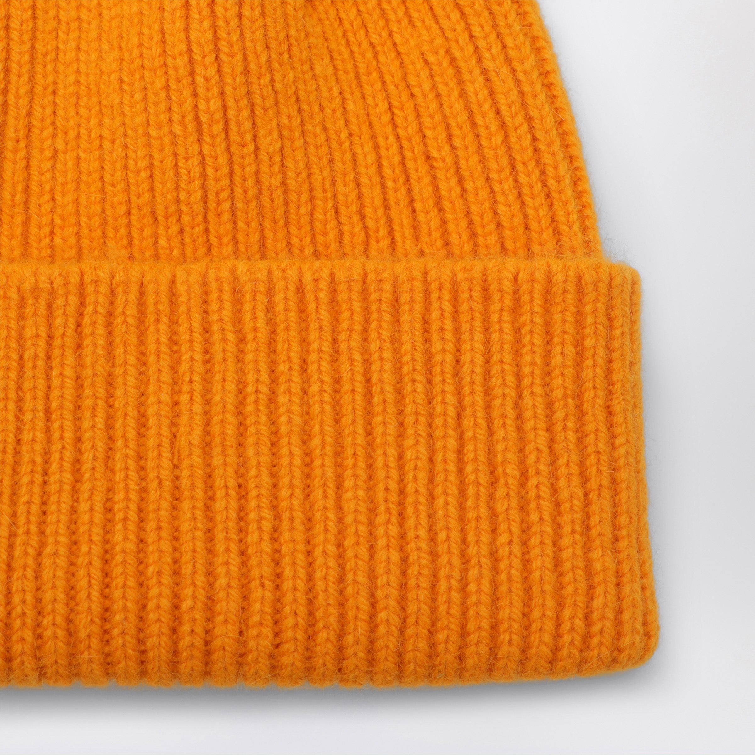Le Bonnet Beanie In Wool And Caregora In Orange Pe