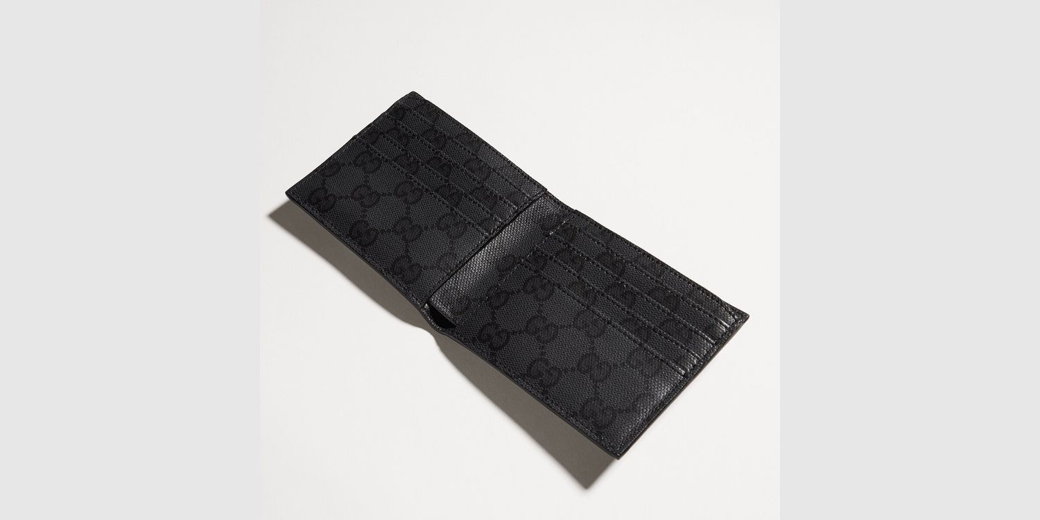 Gucci Leather Bifold Metal Accent Wallet