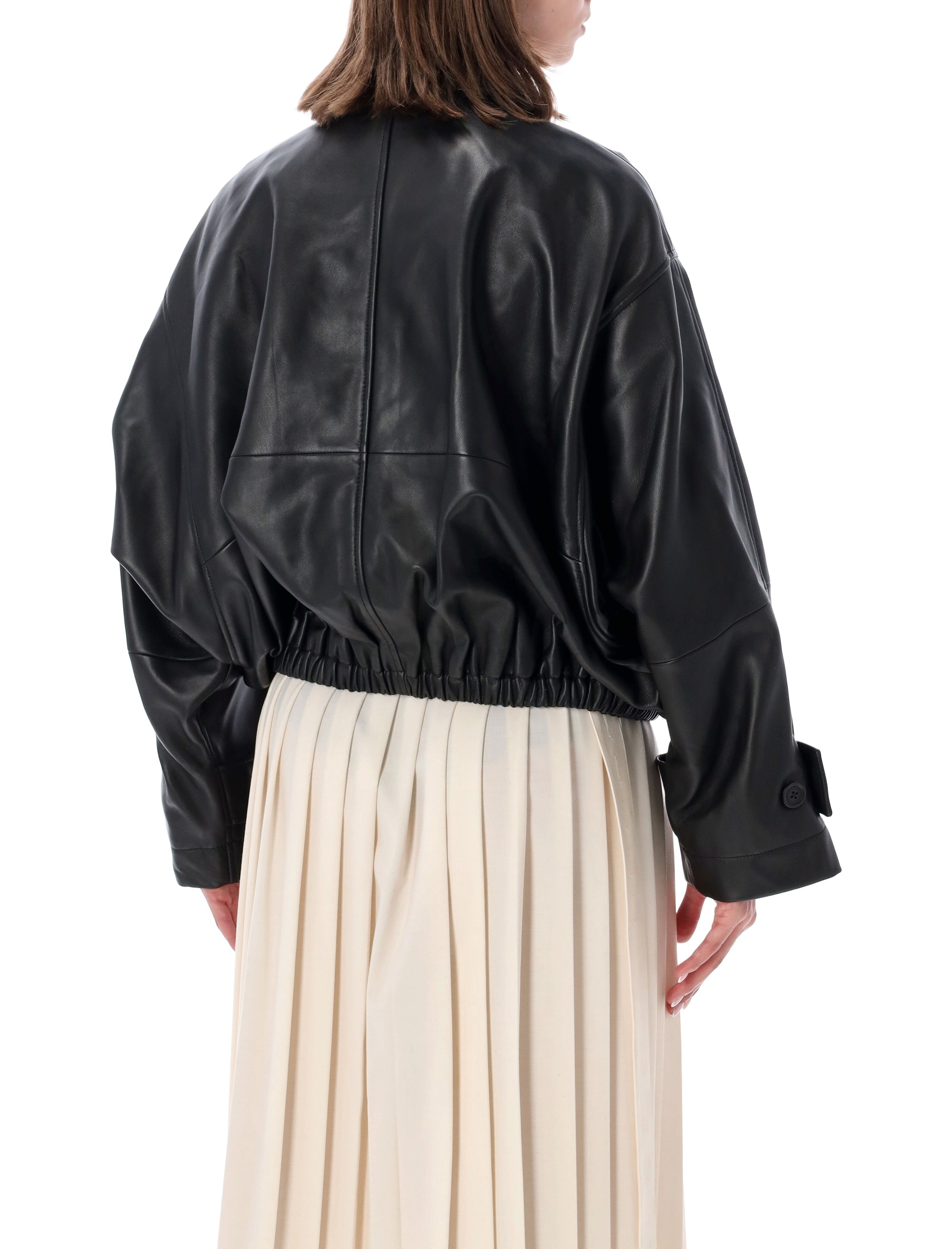 Róhe Leather Blouson Jacket