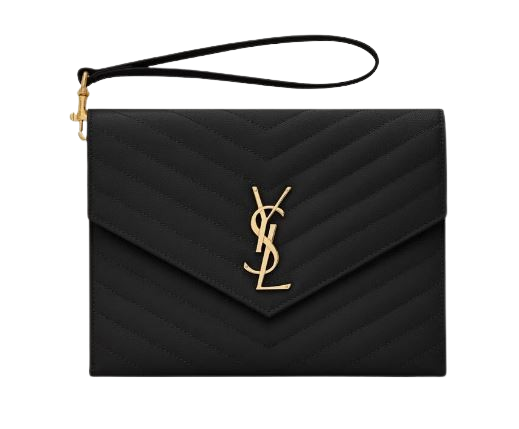 Saint Laurent Leather Clutch