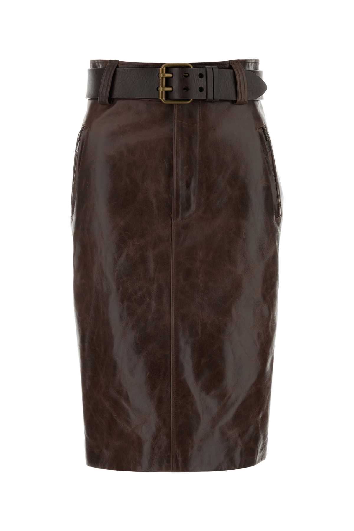 Saint Laurent Leather Dress