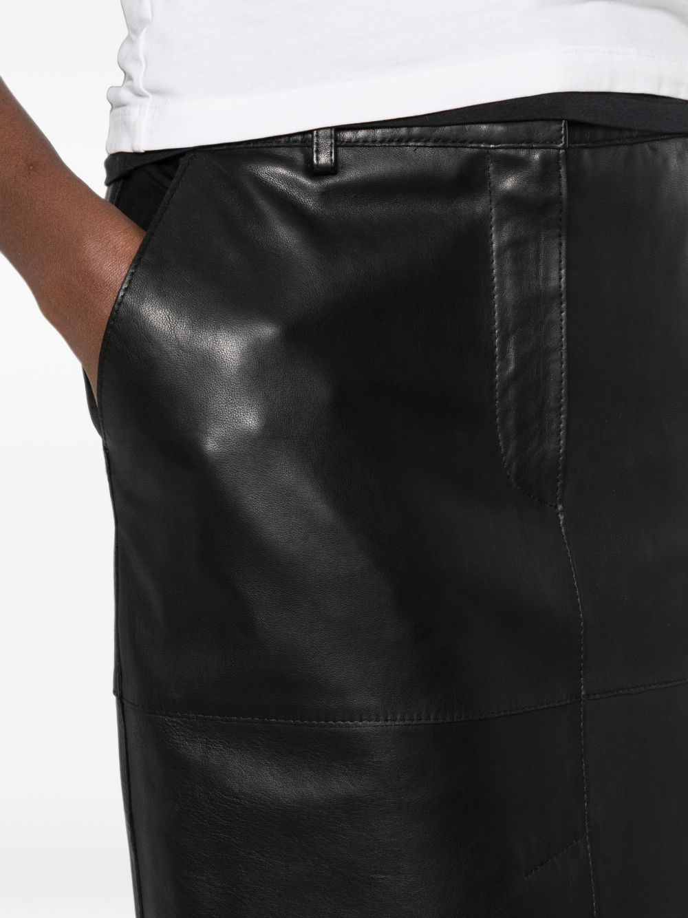 Parosh Leather Trousers