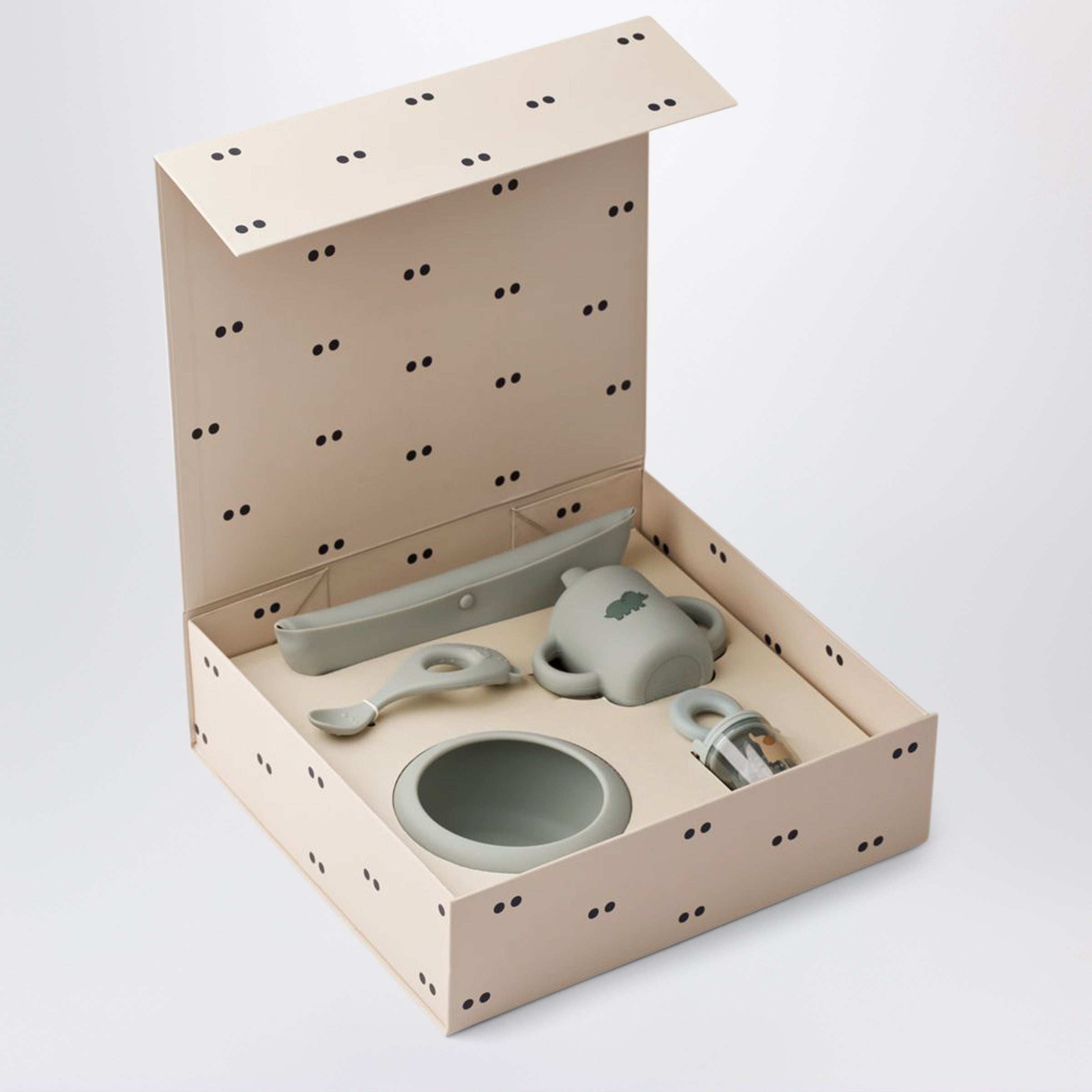 Liewood Blue Mileah Silicone Feeding Set