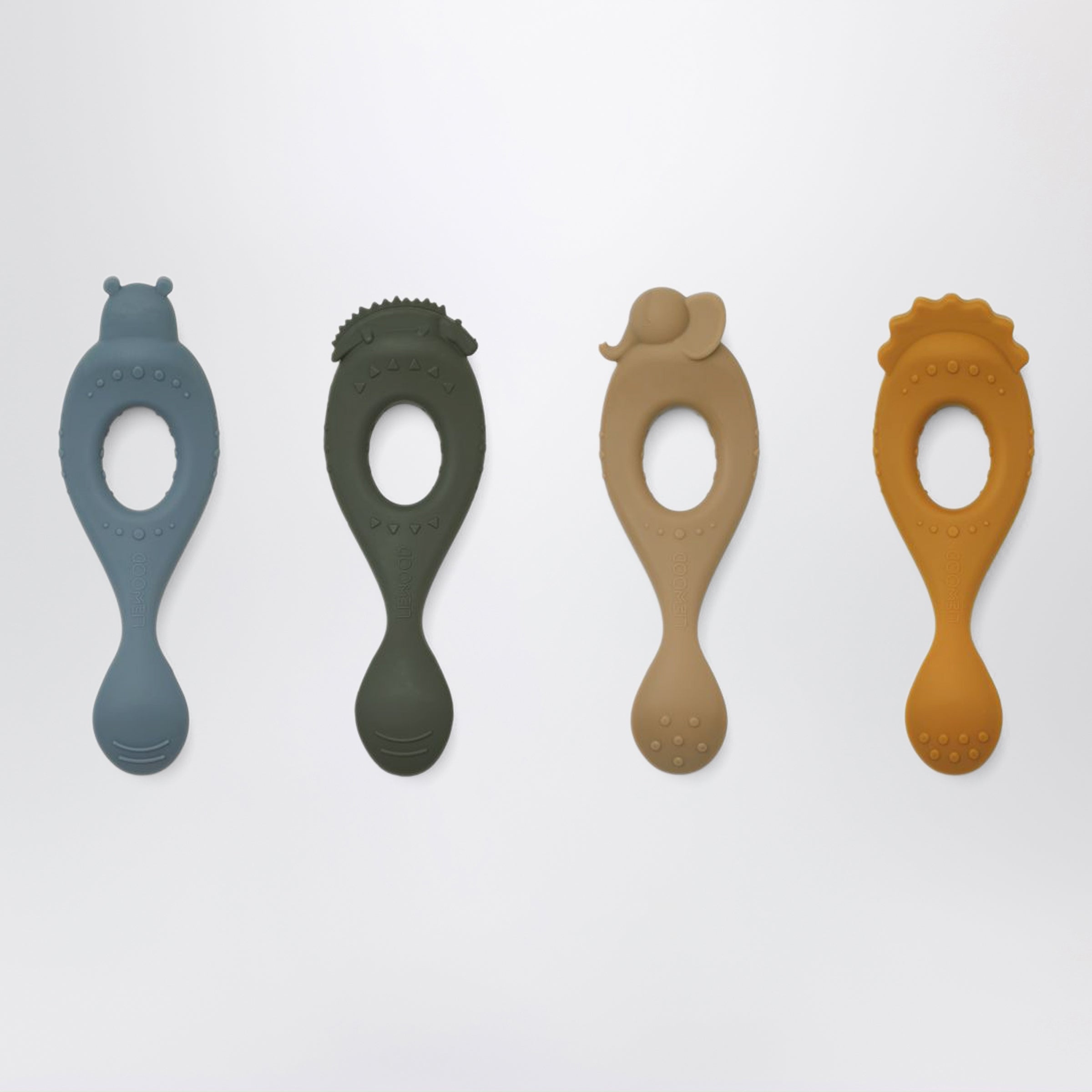 Liewood Liva Set Of 4 Silicone Spoons