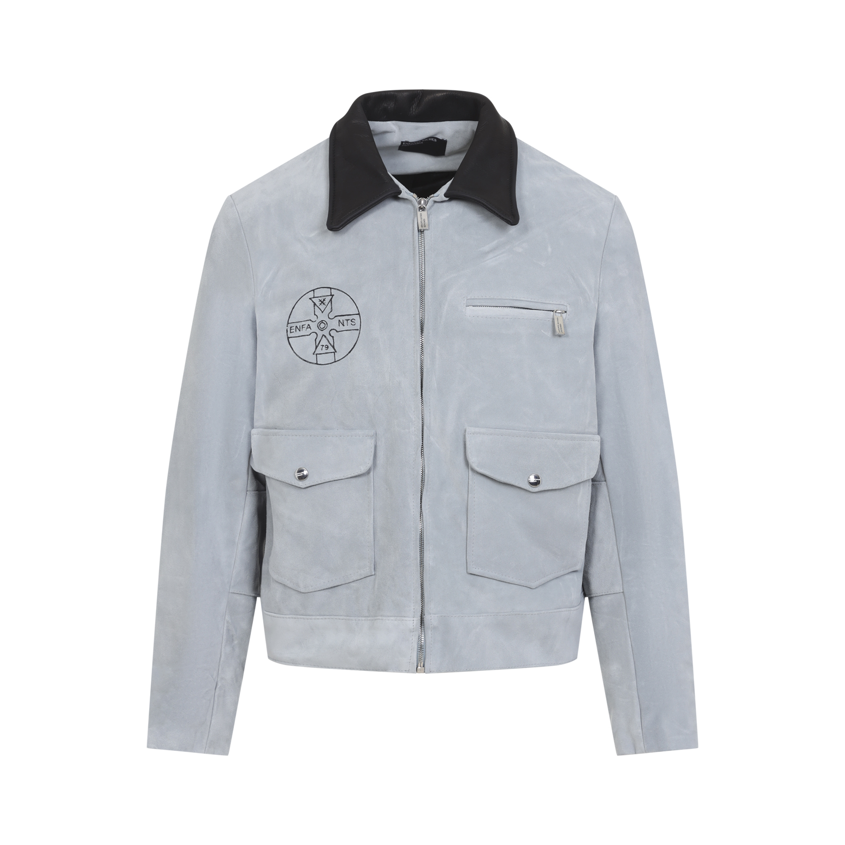 Enfants Riches Deprimes Light Blue Grey Mother Child Jacket