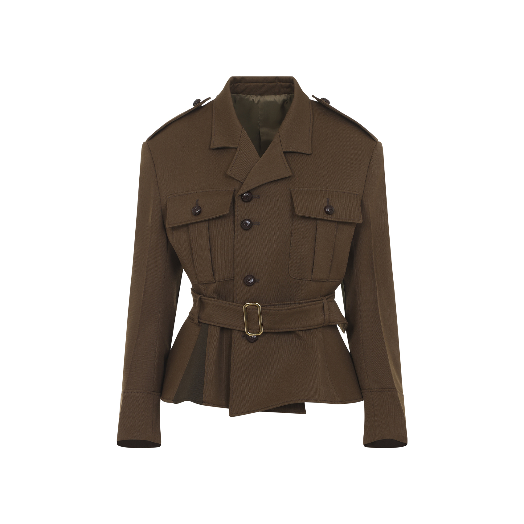 Celine Light Brown Peplum Jacket