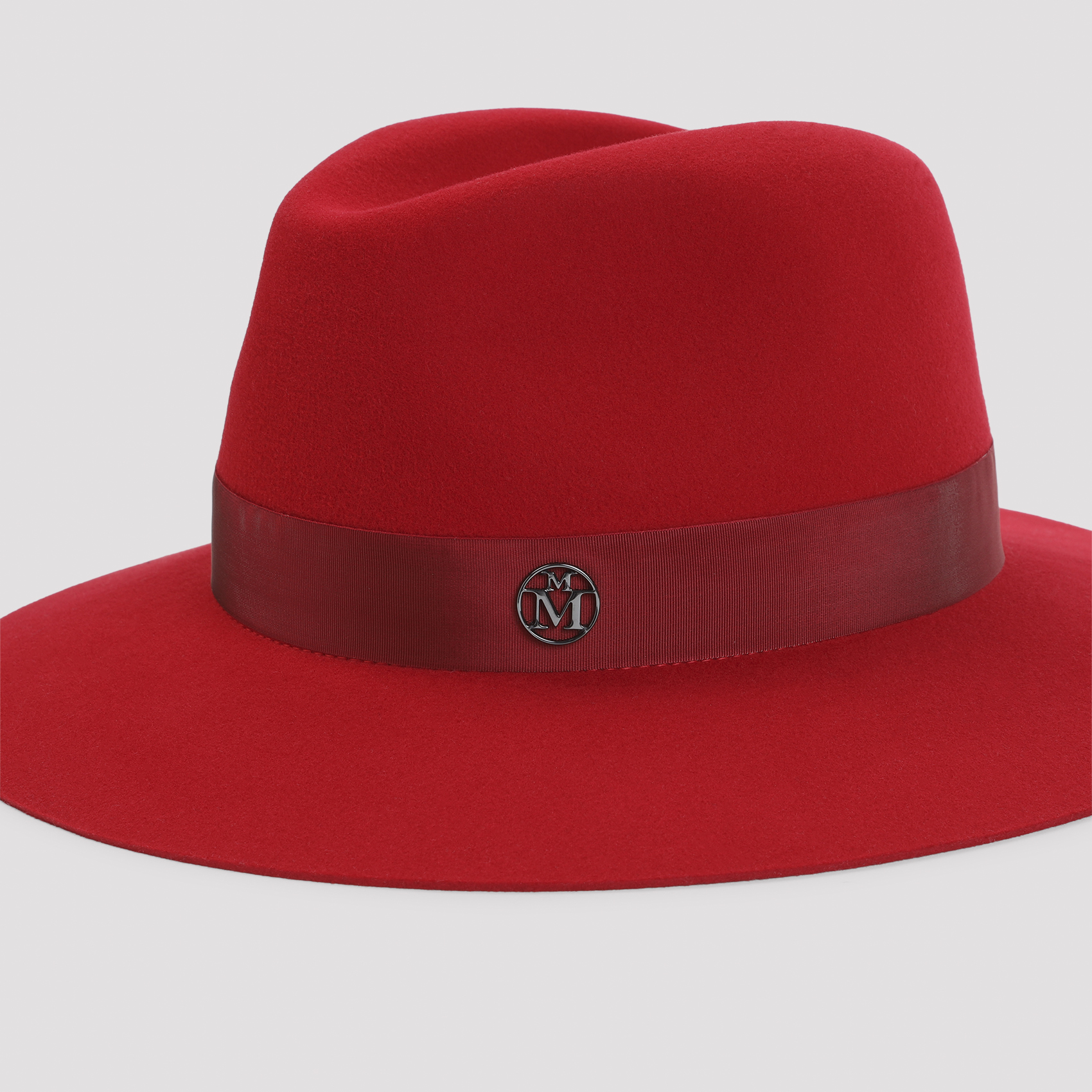 Maison Michel Lipstick Red Henrietta Hat