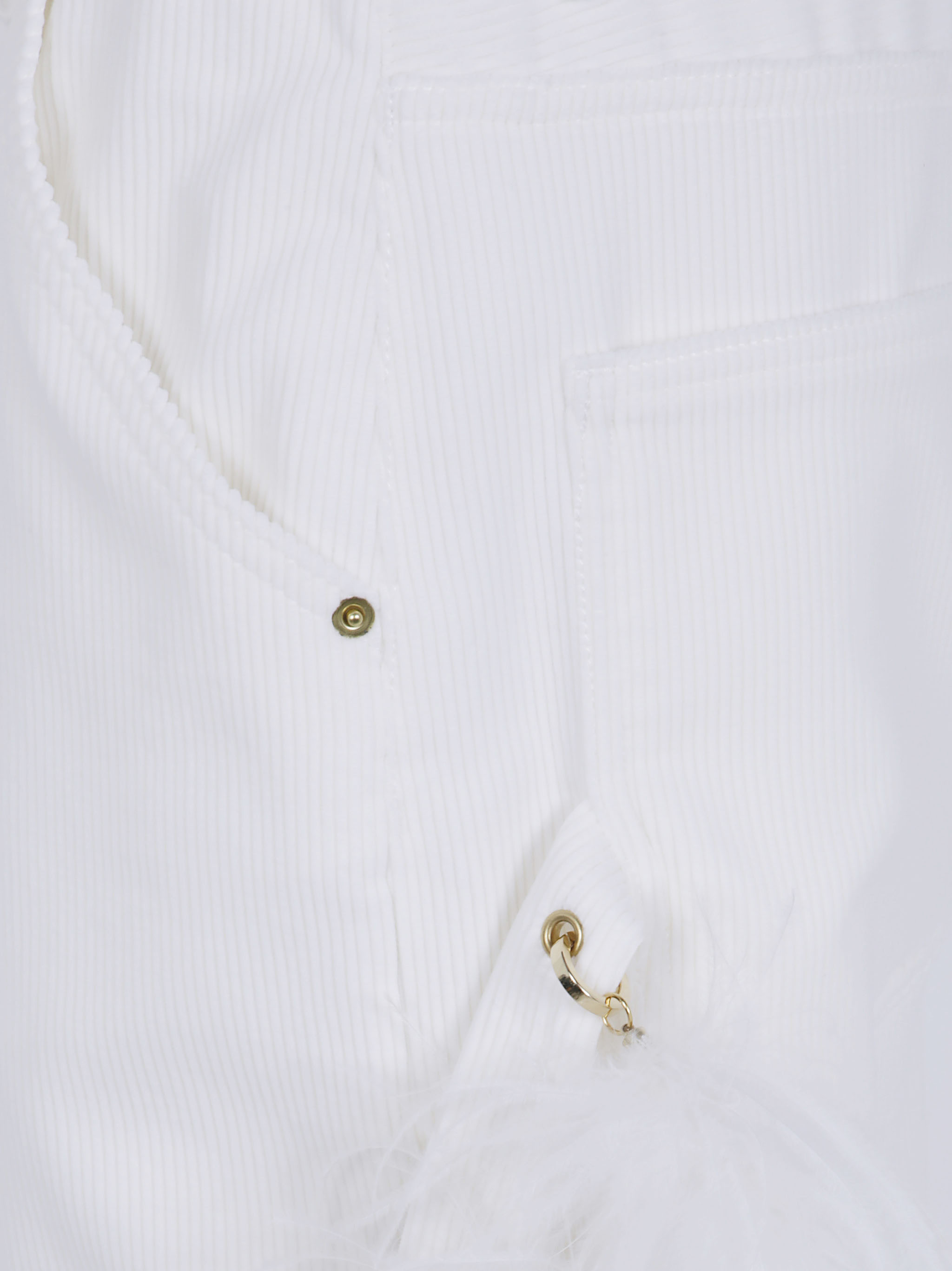 Darkpark "Lisa" Feather Chain Corduroy Loose Fit 