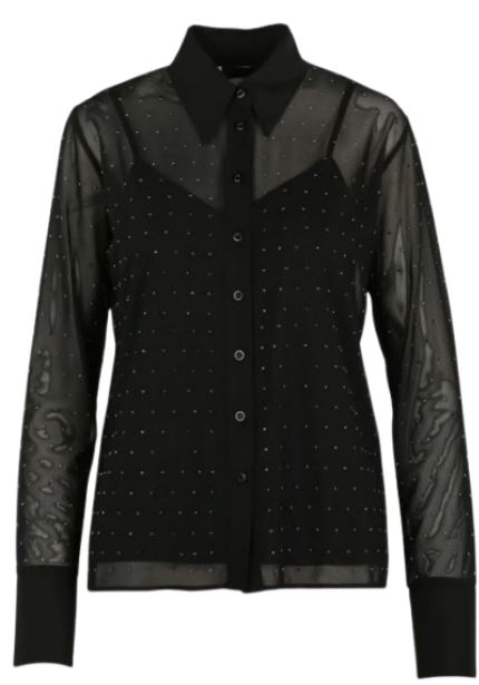 Liu Jo Black Polyester Elastane Shirt