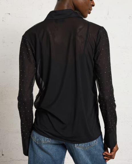 Liu Jo Black Polyester Elastane Shirt