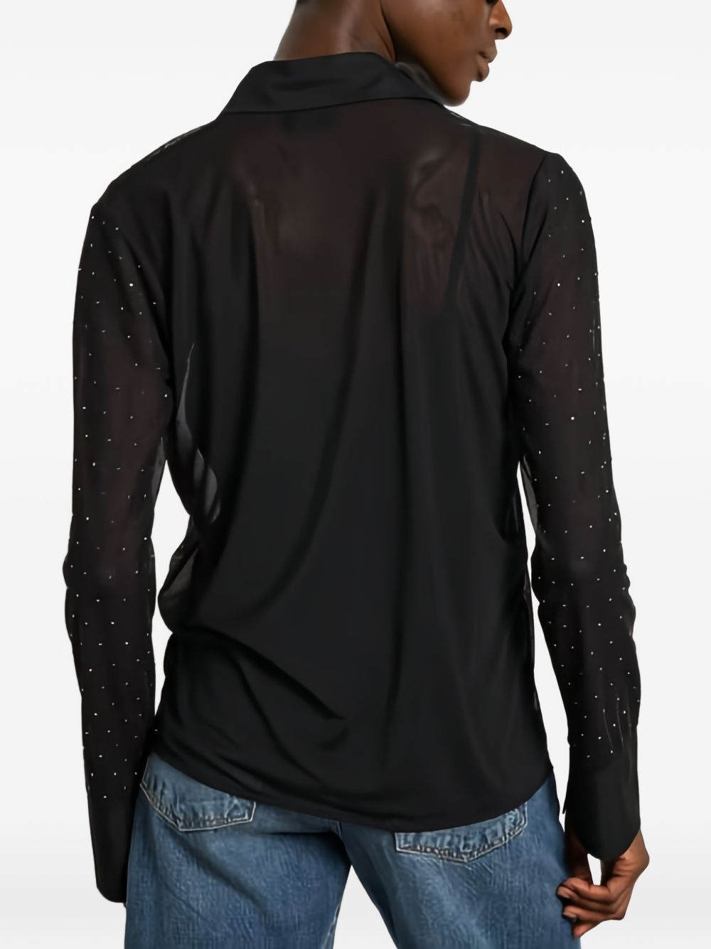 Liu Jo Black Polyester Elastane Shirt