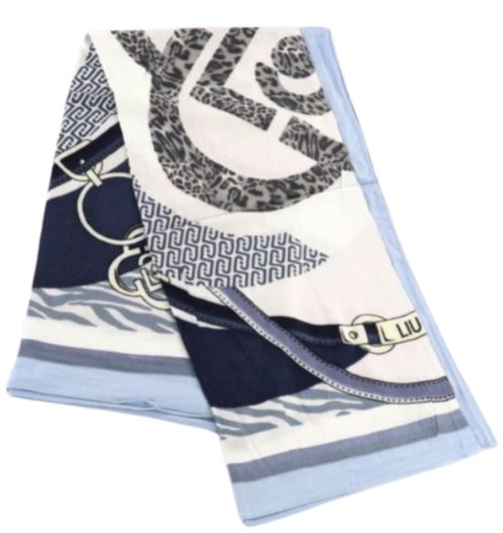 Liu Jo White Cotton Scarf