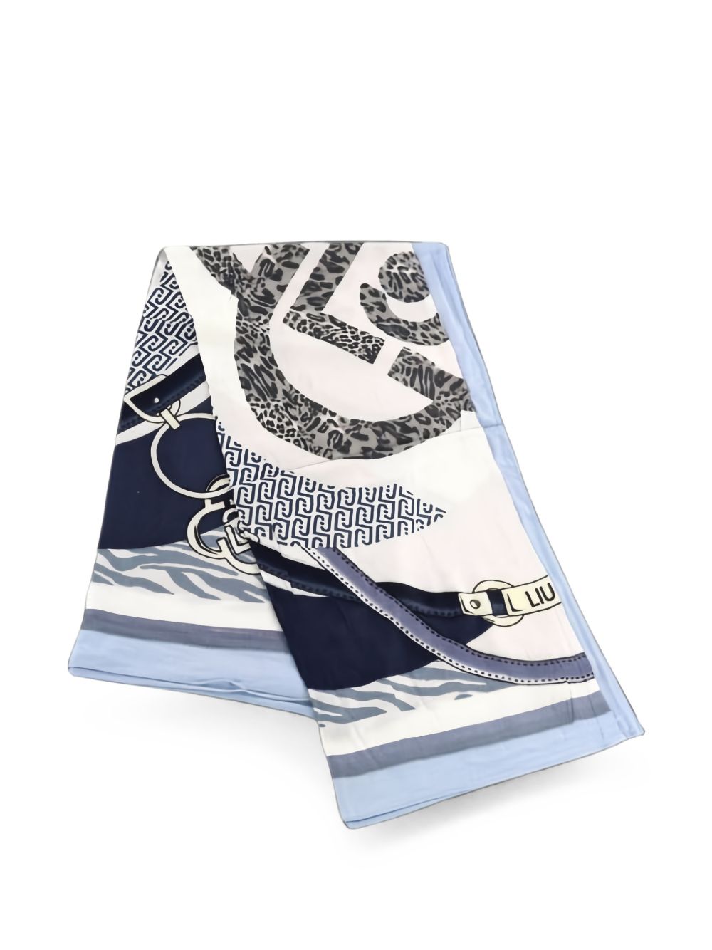 Liu Jo White Cotton Scarf