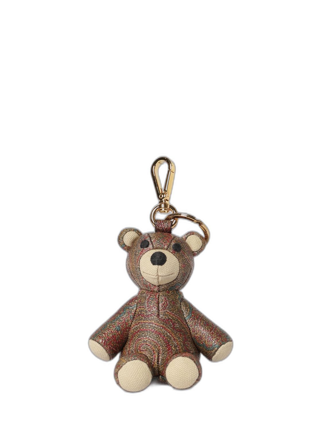 Etro Llavero Dorado Logo Oso