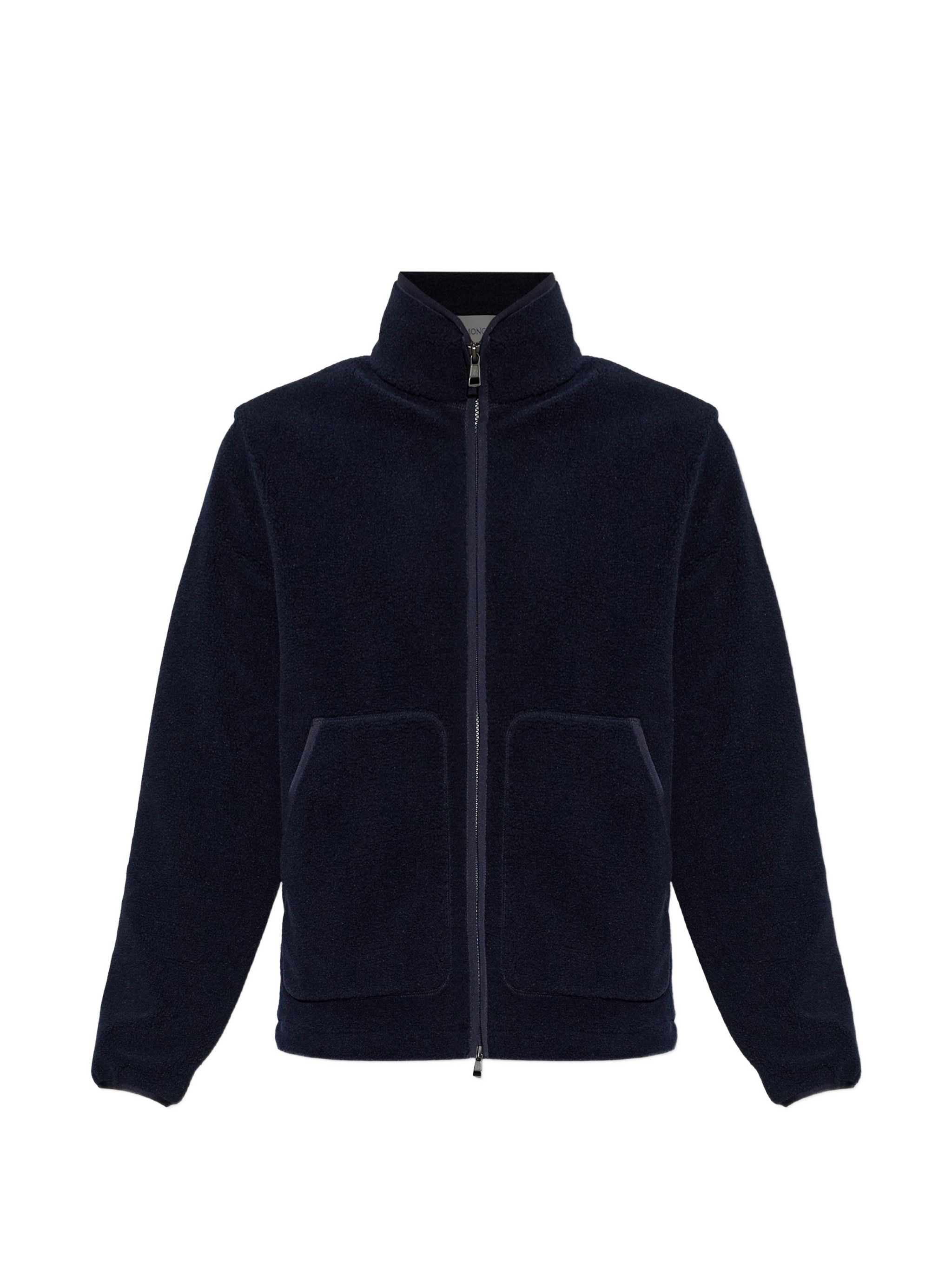 Moncler Logo-Patch Zip-Up Sweater